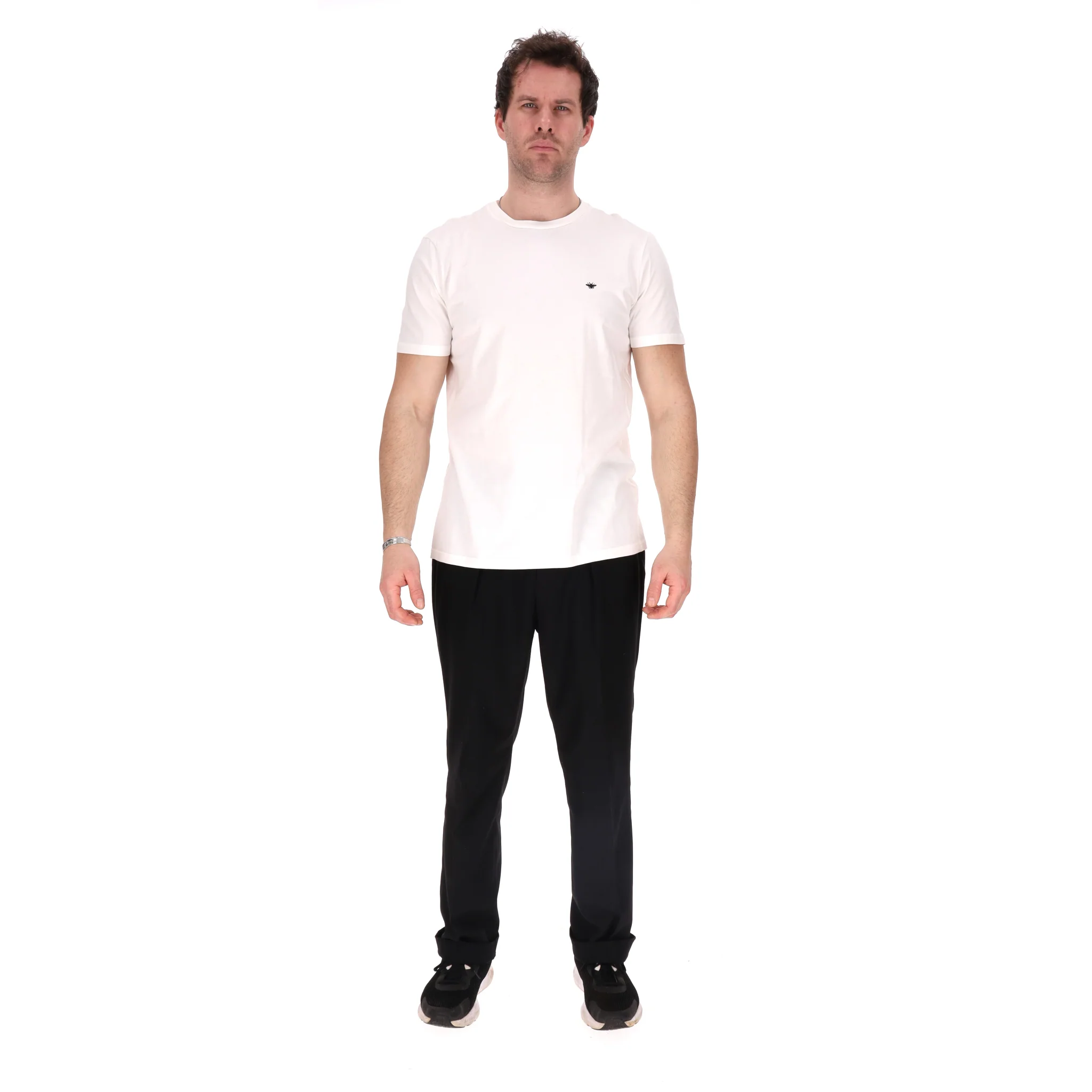 Dior Bee-Embroidered Cotton T-Shirt. Size L - Image 2