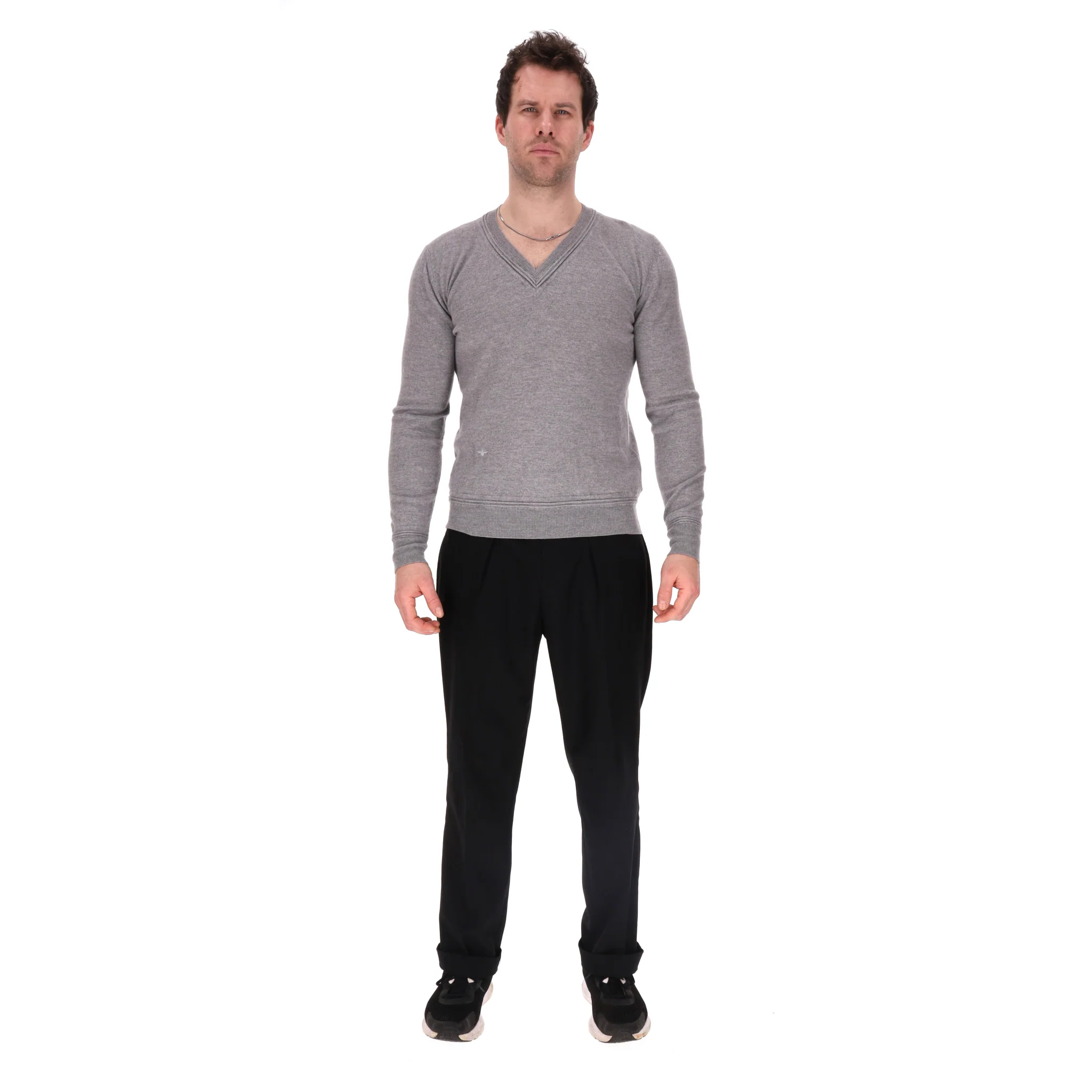 Dior Bee-Embroidered Virgin Wool Jumper. Size M - Image 2