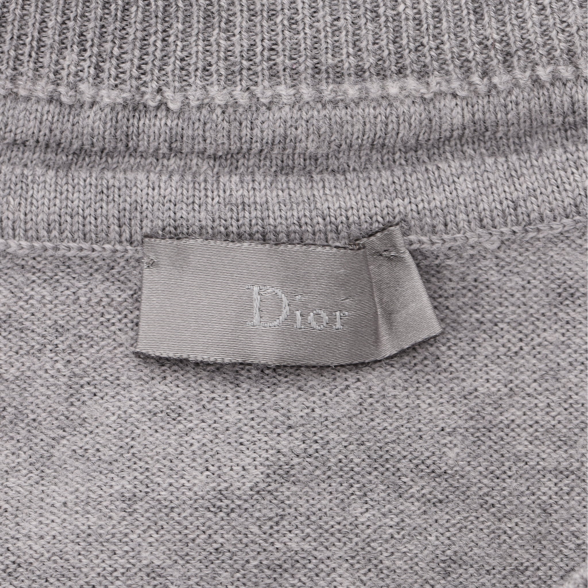 Dior Bee-Embroidered Virgin Wool Jumper. Size M - Image 6