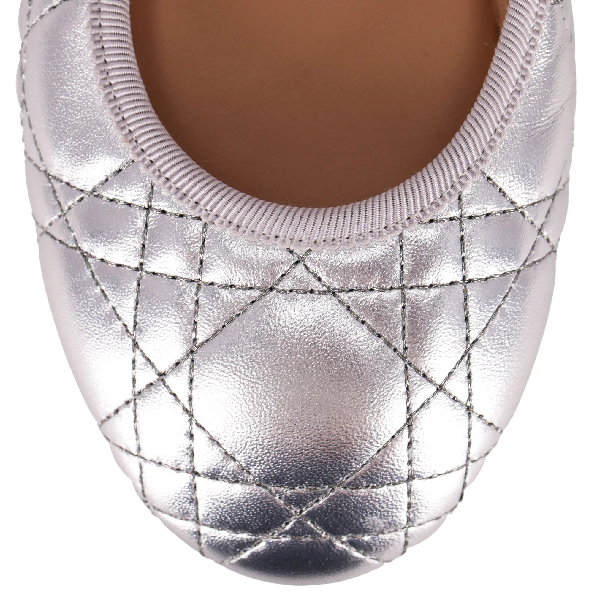 Dior Cannage Laminated Lambskin Mary Jane Ballet Flats. Size 37.5 - Image 7