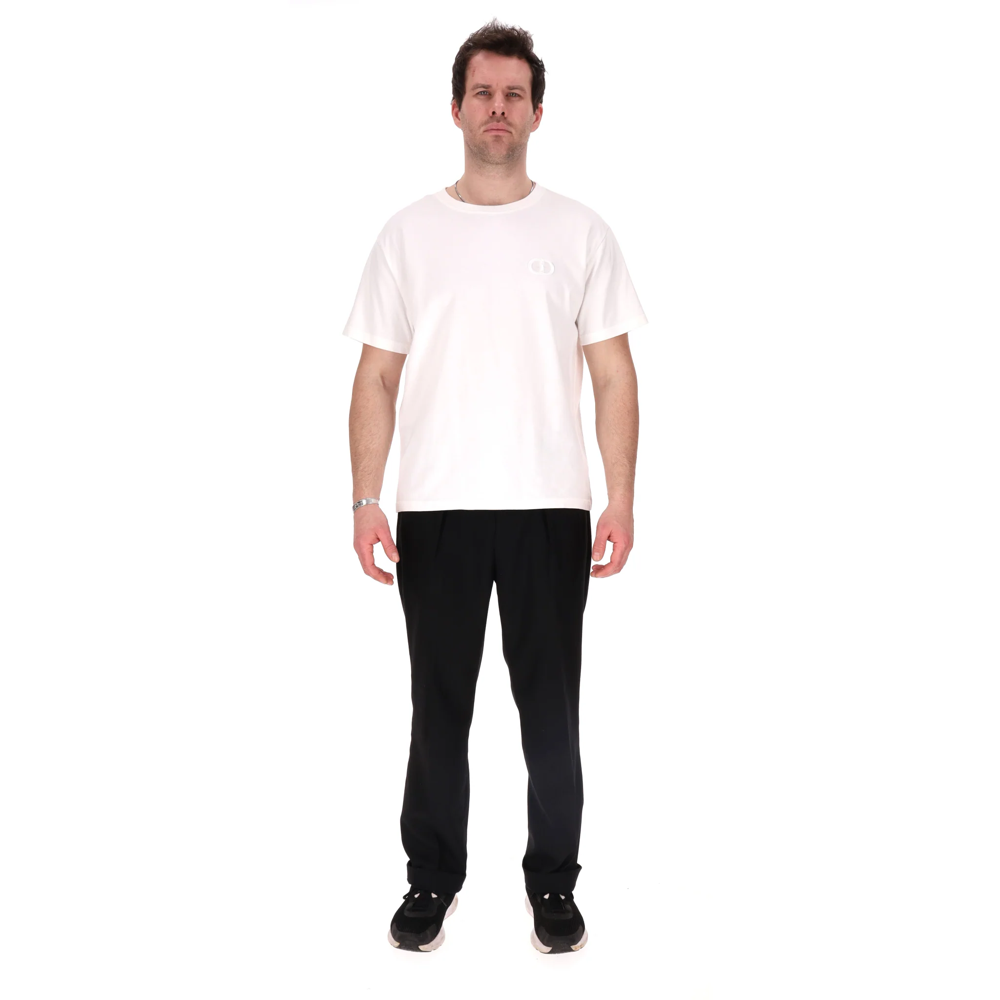 Dior 'CD Icon' Embroidered Cotton T-Shirt. Size XL - Image 2