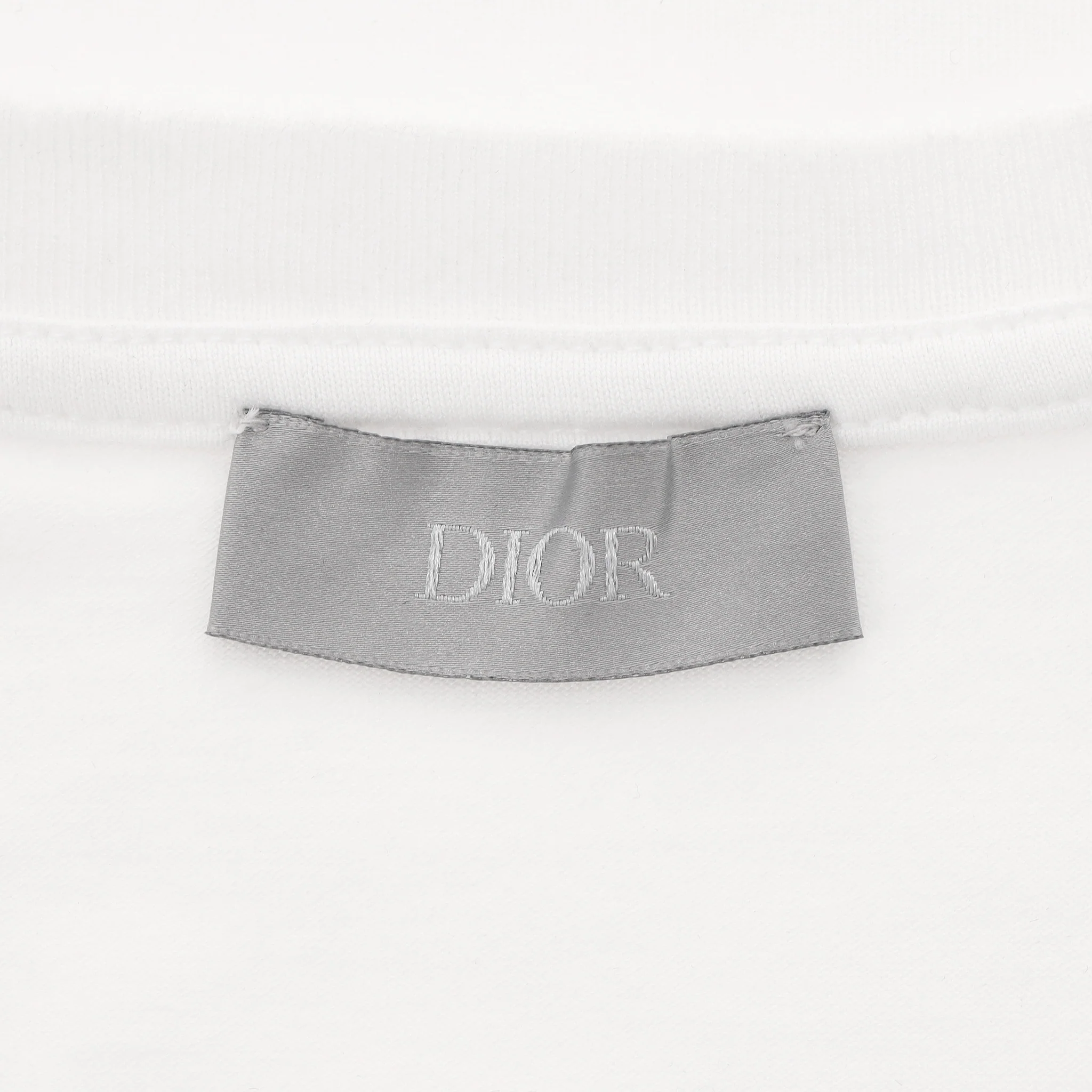 Dior 'CD Icon' Embroidered Cotton T-Shirt. Size L - Image 6