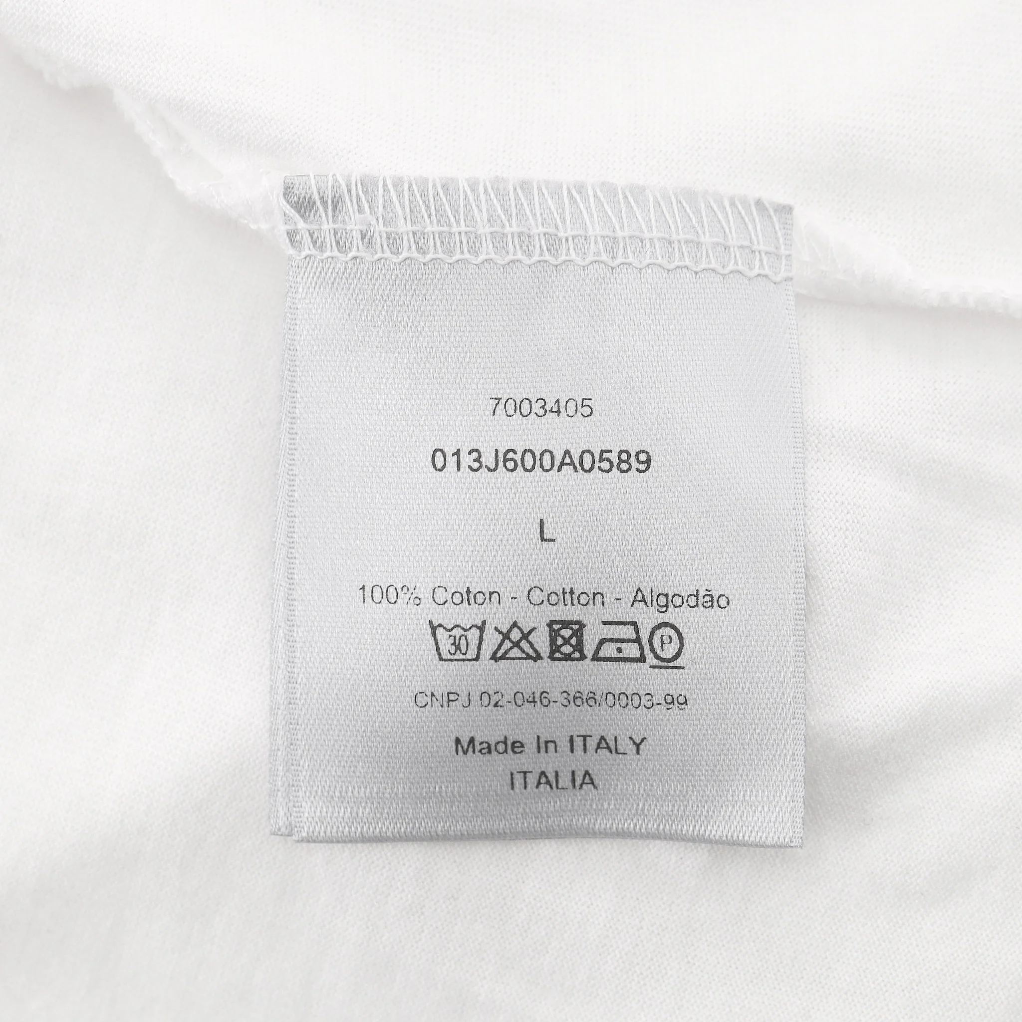 Dior 'CD Icon' Embroidered Cotton T-Shirt. Size L - Image 7