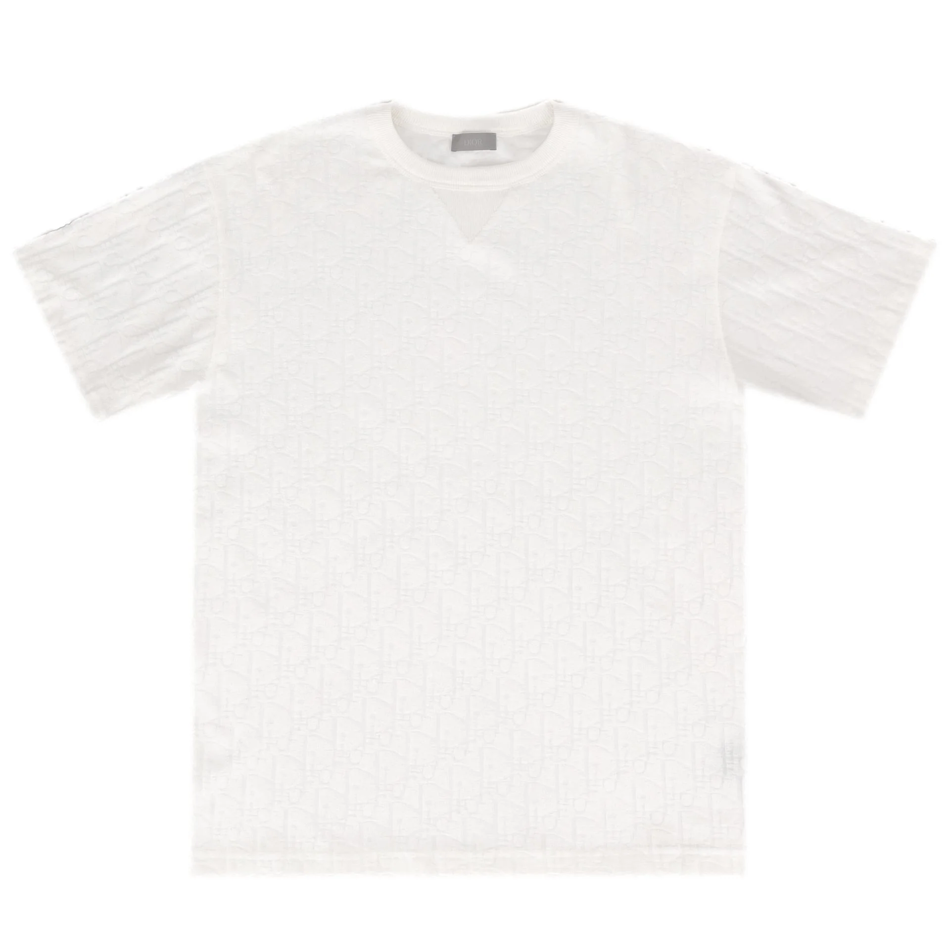 Dior Oblique Relaxed-Fit Cotton Jacquard T-Shirt. Size L