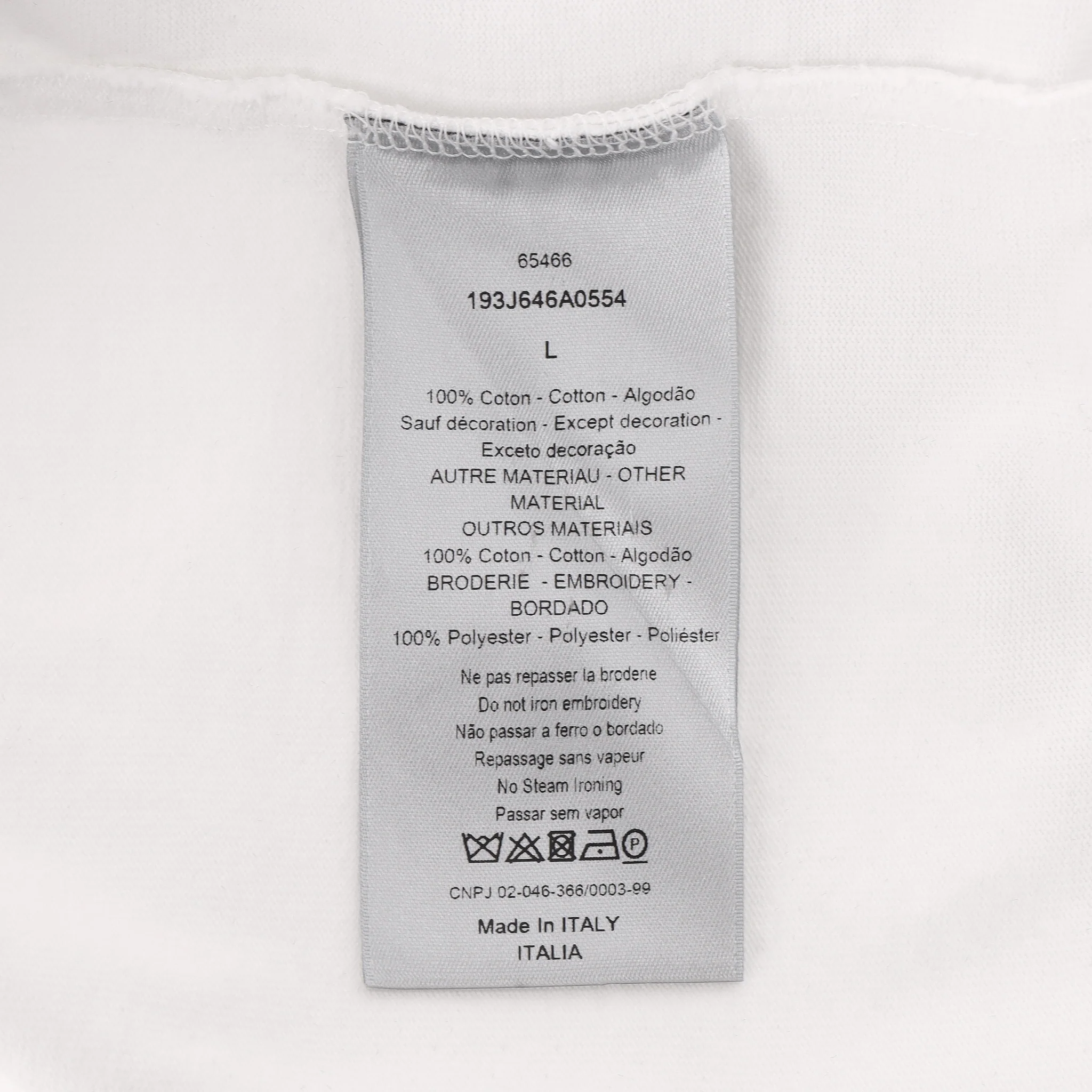 Dior x Kenny Scharf Ltd Edition Oversized Logo Embroidered T-Shirt. Size L - Image 7