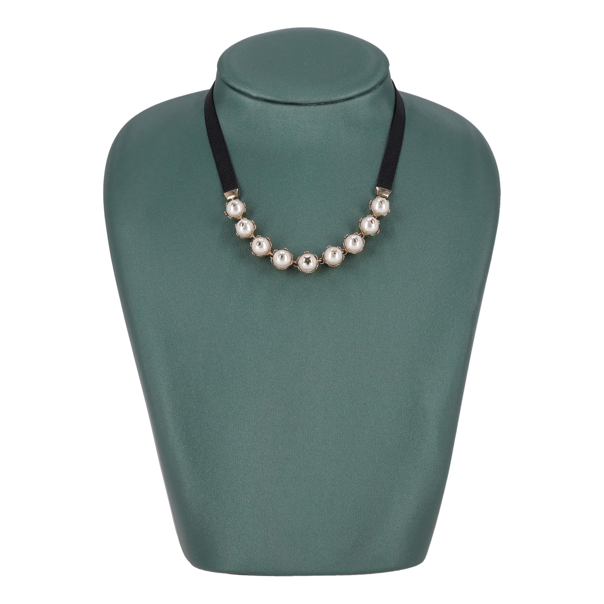 Dior D-Renaissance Pearl Choker Necklace - Image 3