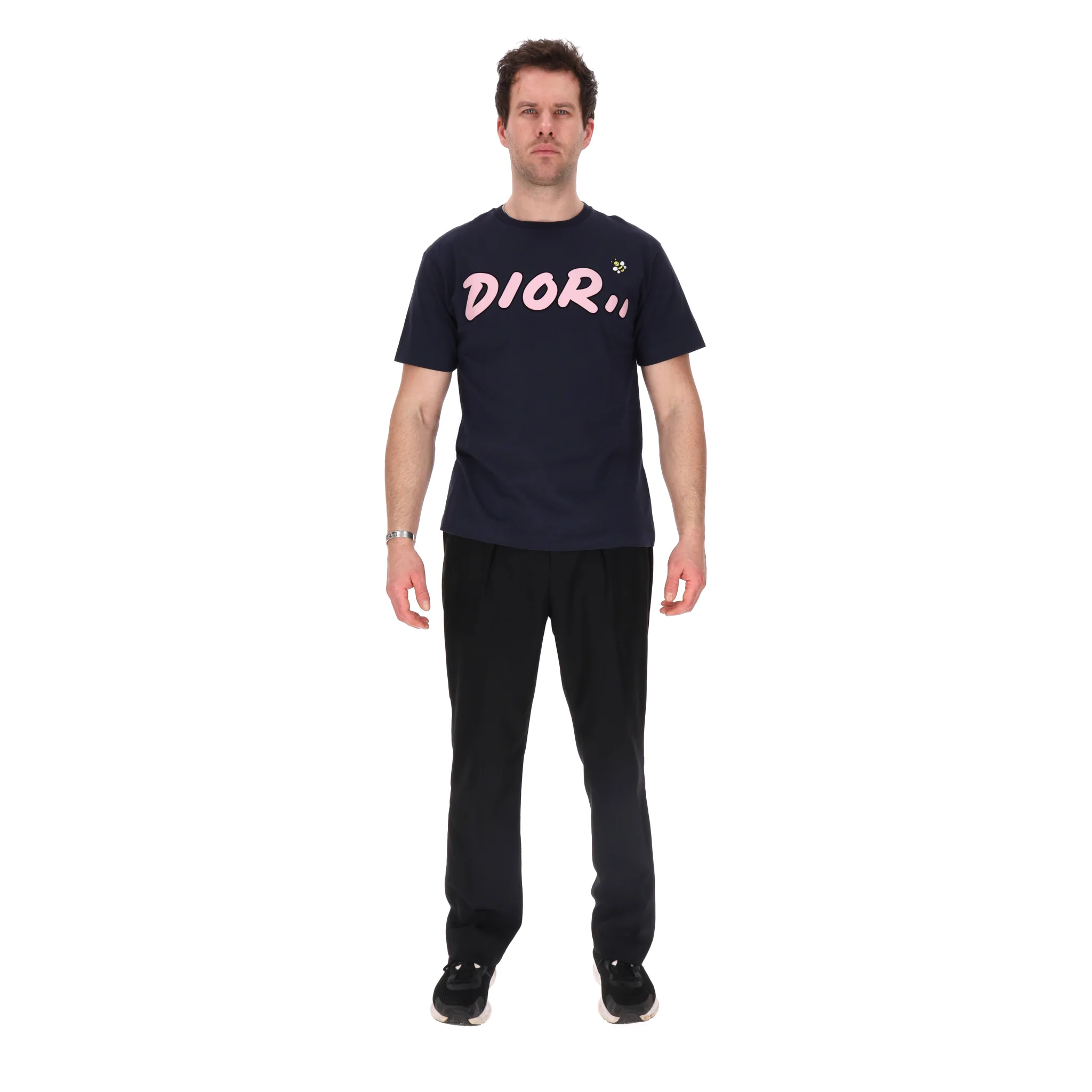 Dior x KAWS Ltd Edition Logo 'Bee' T-shirt. Size L - Image 2
