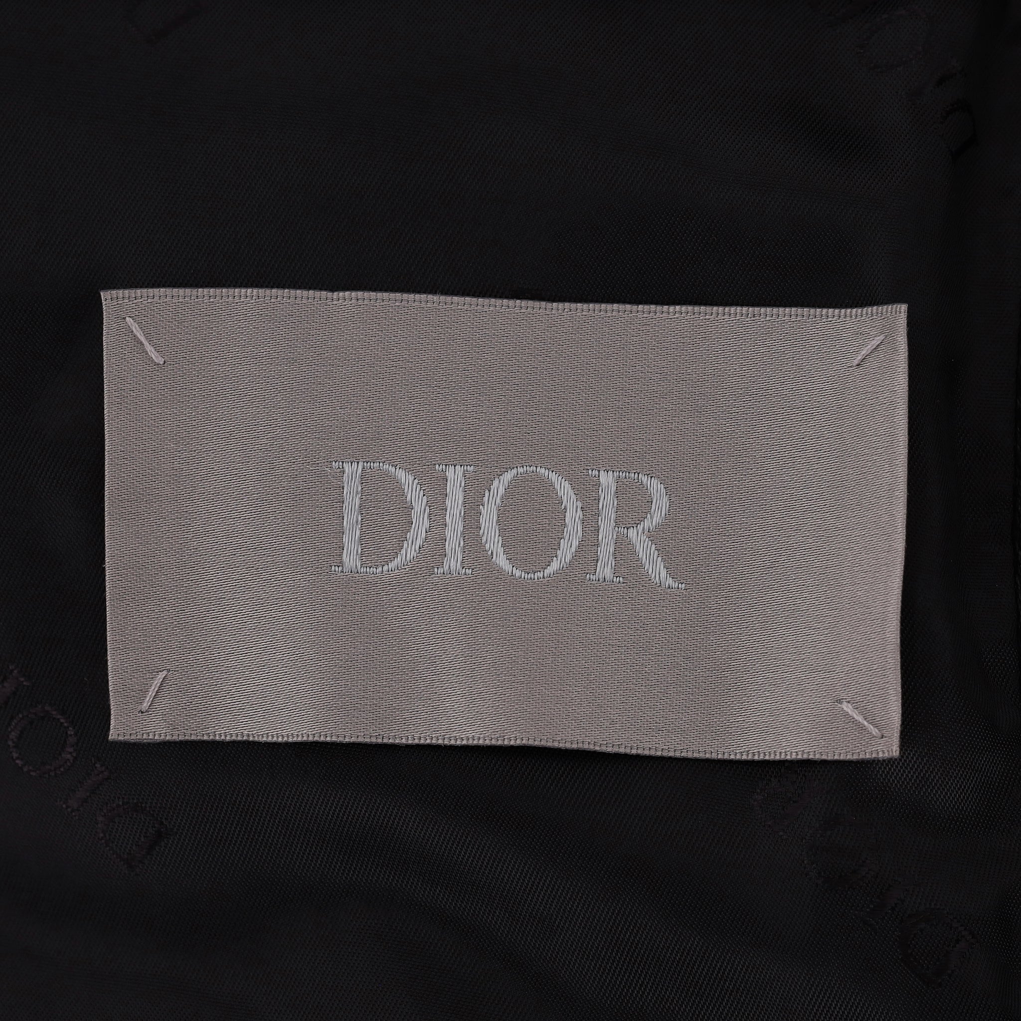 Dior 'Dior Cannage' Jacket With Lamb Fur Front. Size 54FR - Image 7