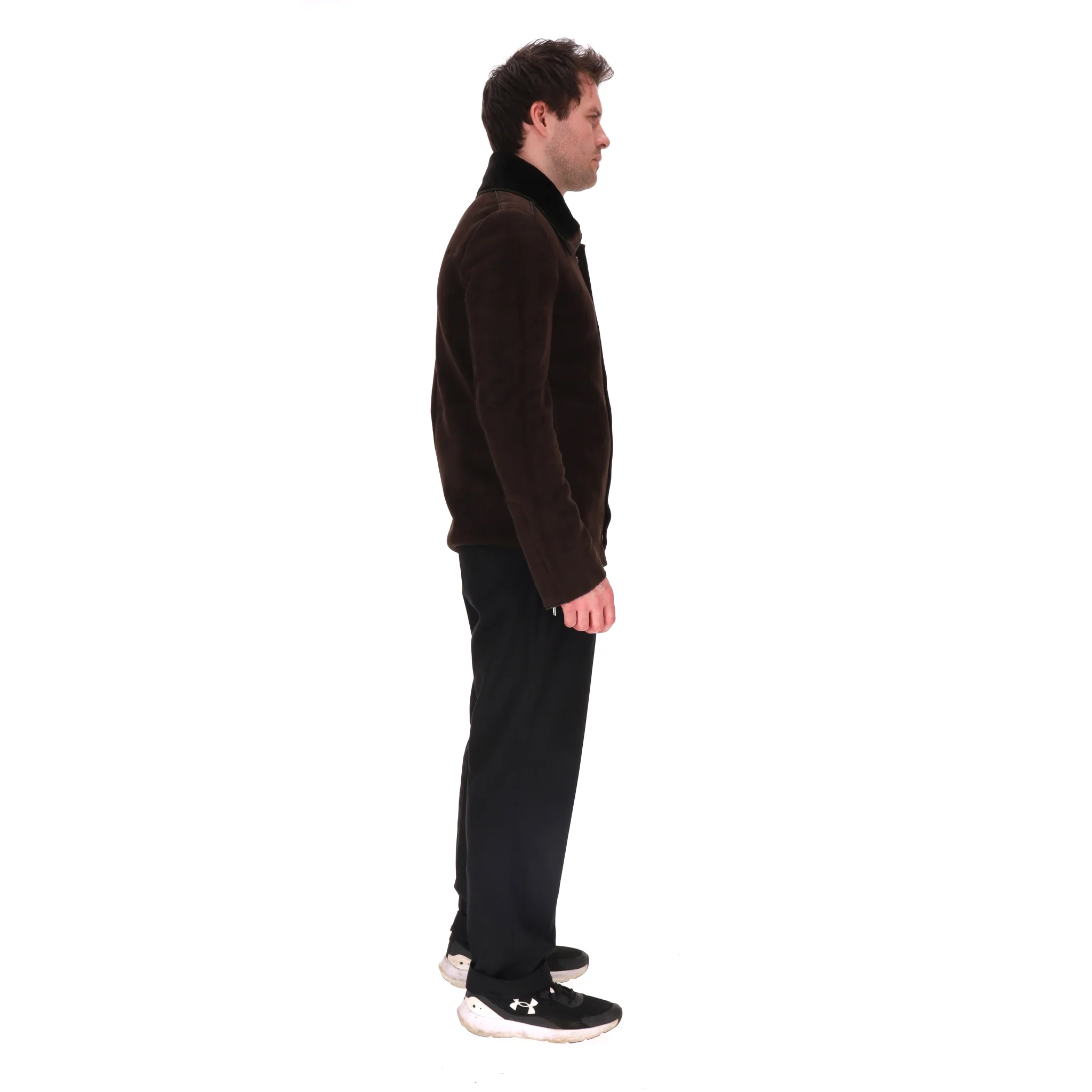 Dior Lamb Suede Shearling Pilot Jacket. Size 50FR - Image 3