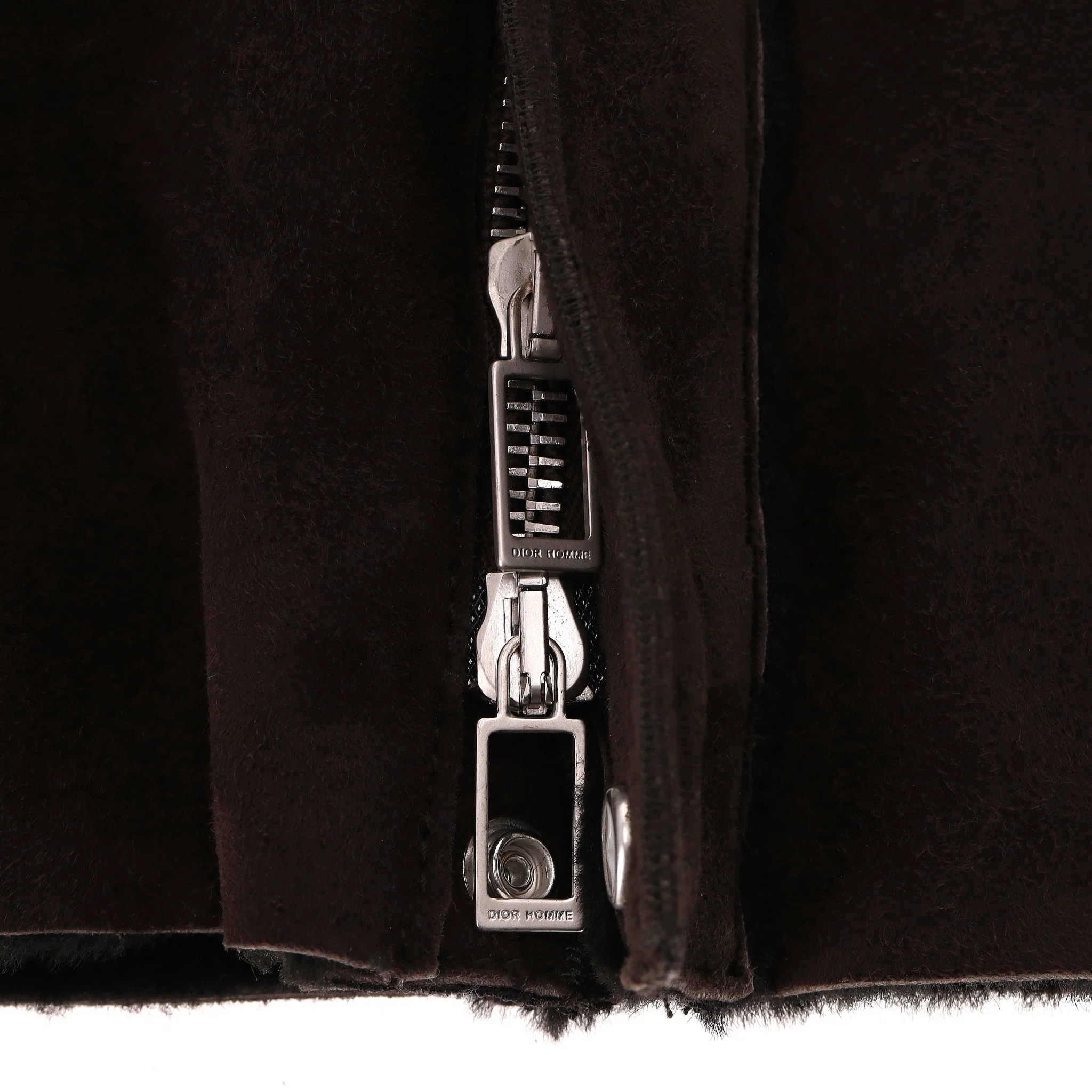 Dior Lamb Suede Shearling Pilot Jacket. Size 50FR - Image 5