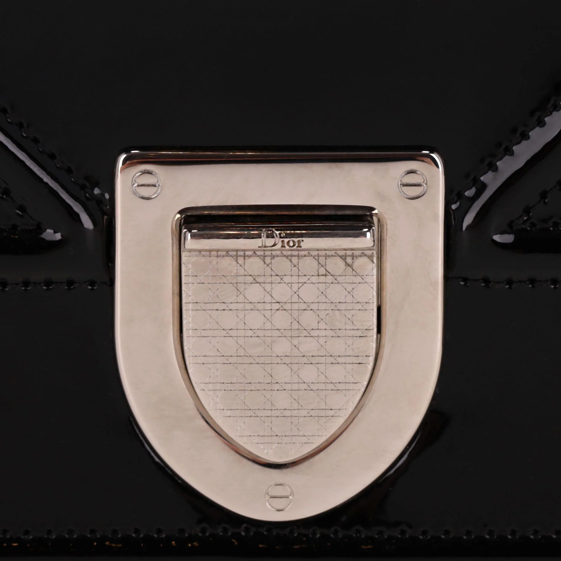 Christian Dior Patent Leather Cannage Diorama Medium Shoulder Bag - Image 7