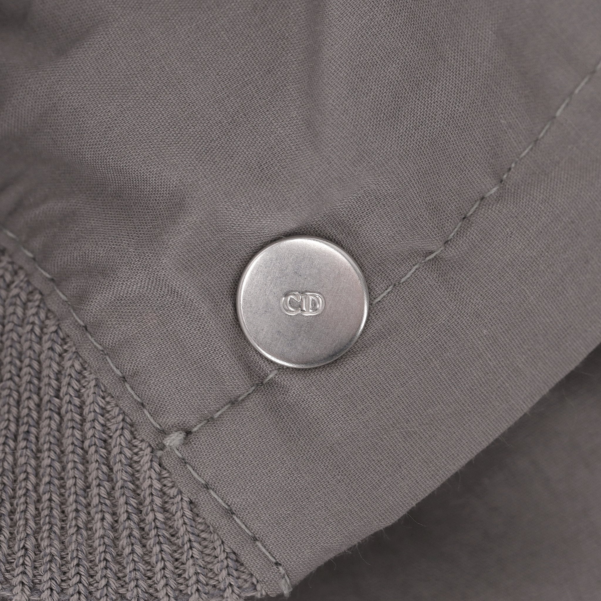 Dior Bee-Embroidered Cotton Bomber Jacket. Size 52FR - Image 7