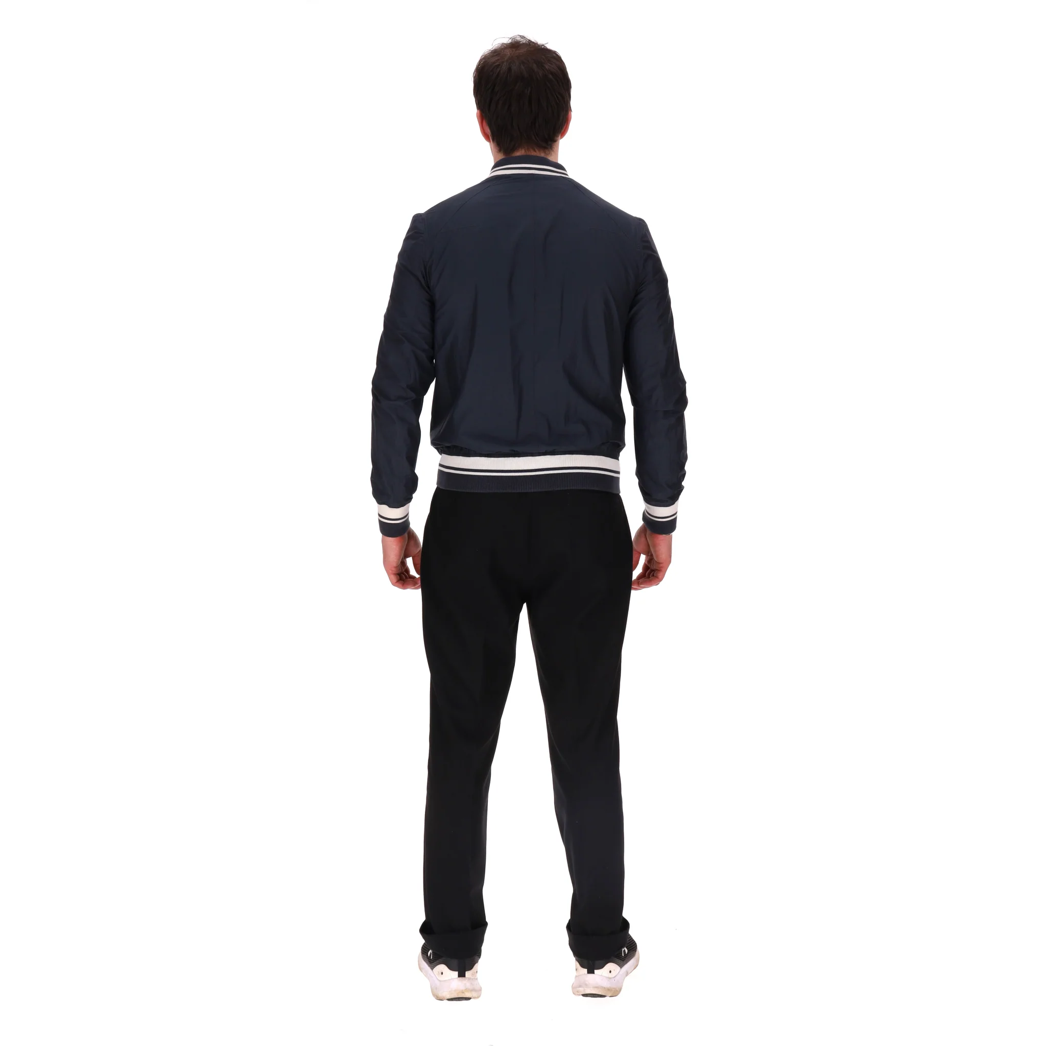 Dior Silk & Cotton Blend Bee-Embroidered Bomber Jacket. Size 52FR - Image 4
