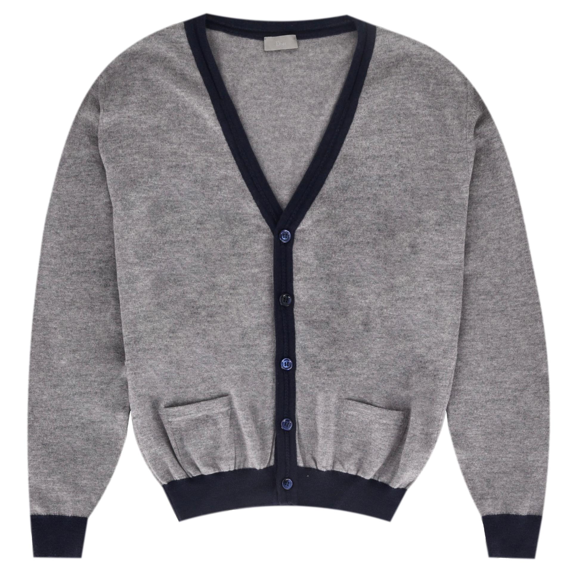 Dior Virgin Wool V-Neck Cardigan. Size XL