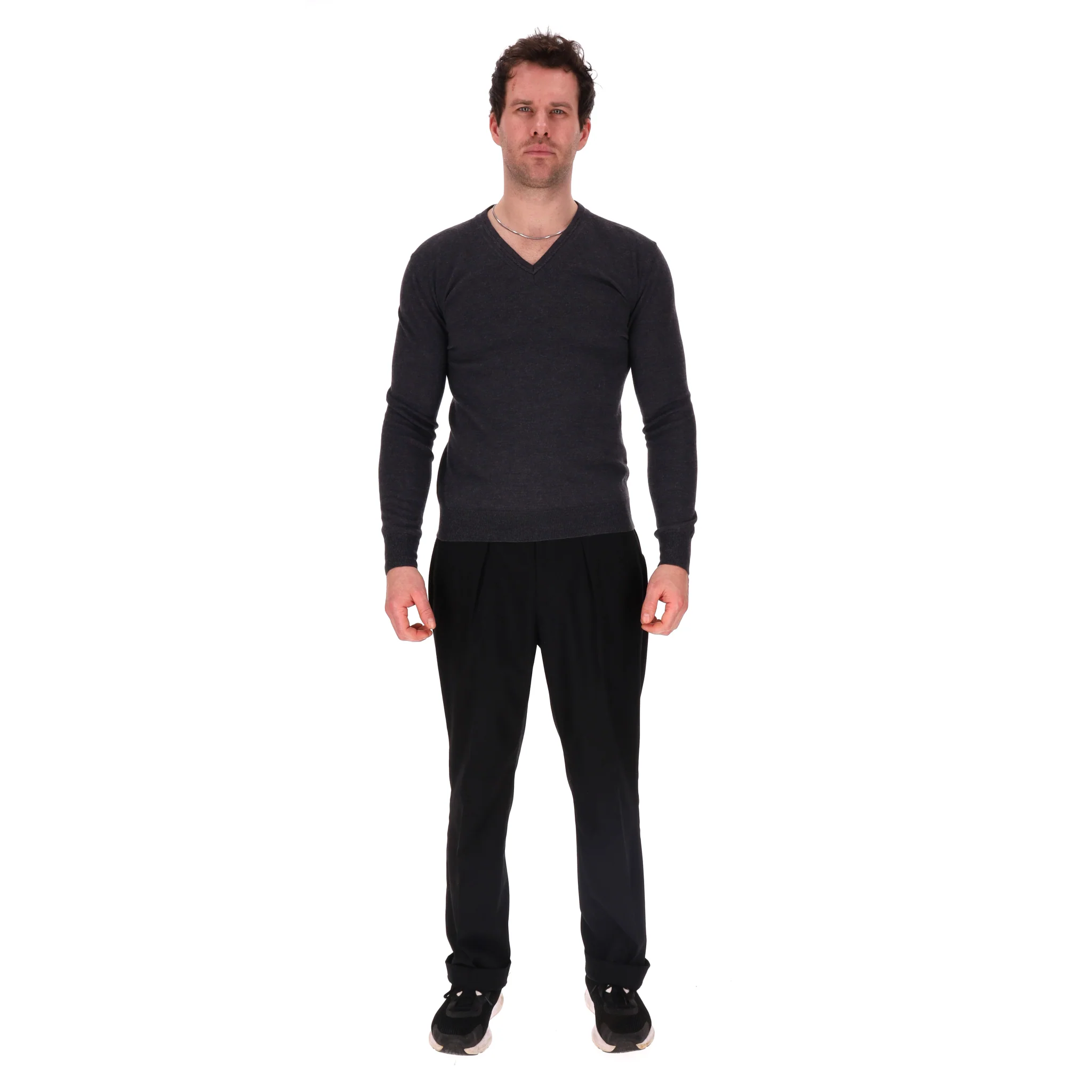 Dior Virgin Wool V-Neck Jumper. Size L - Image 2