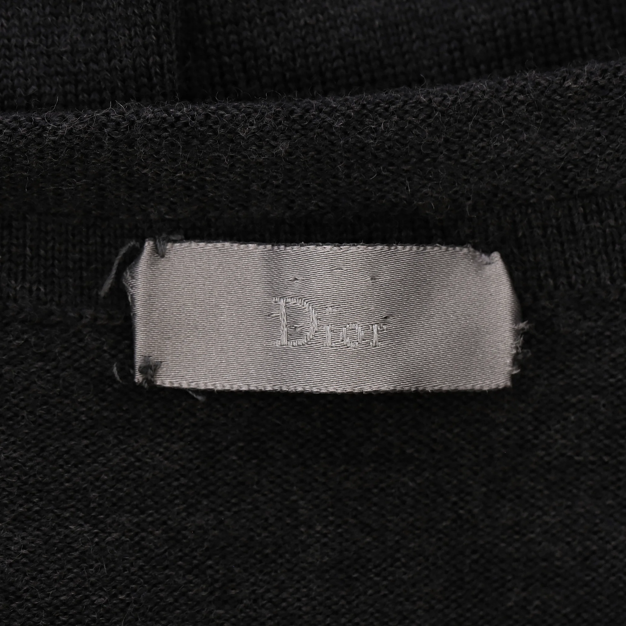 Dior Virgin Wool V-Neck Jumper. Size L - Image 5