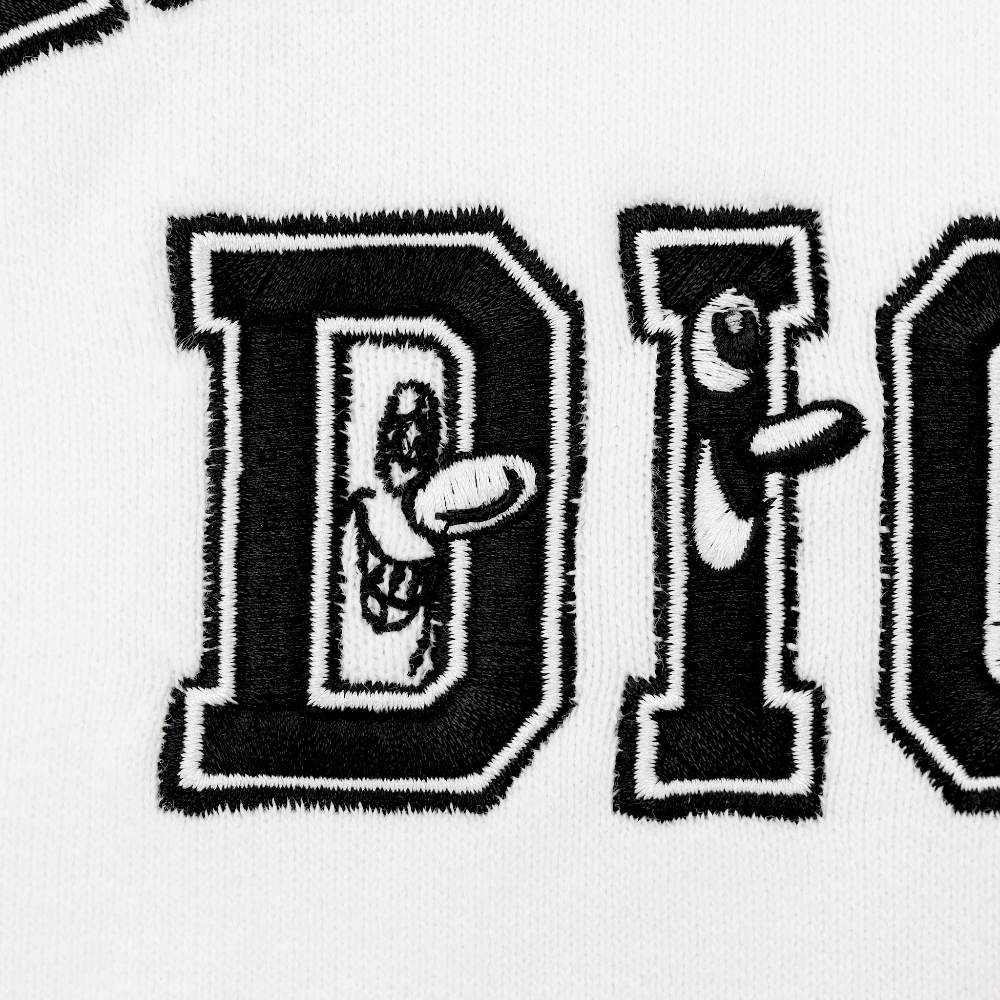 Dior x Kenny Scharf Logo Embroidered Varsity Hoodie. Size L - Image 5