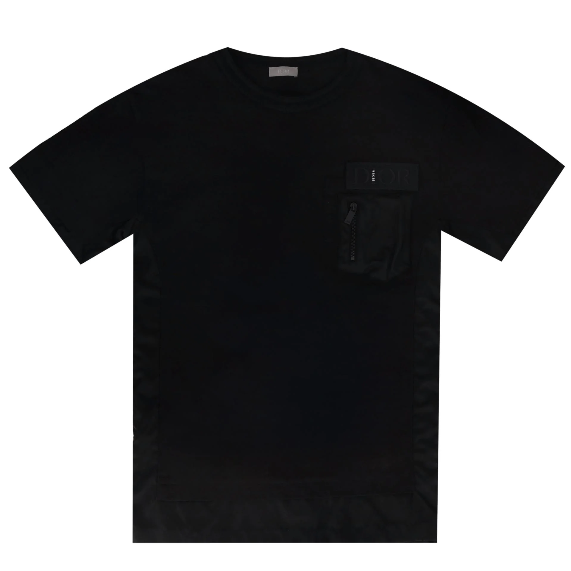 Dior x Sacai Crossover Cotton T-shirt With A Nylon Pocket. Size L