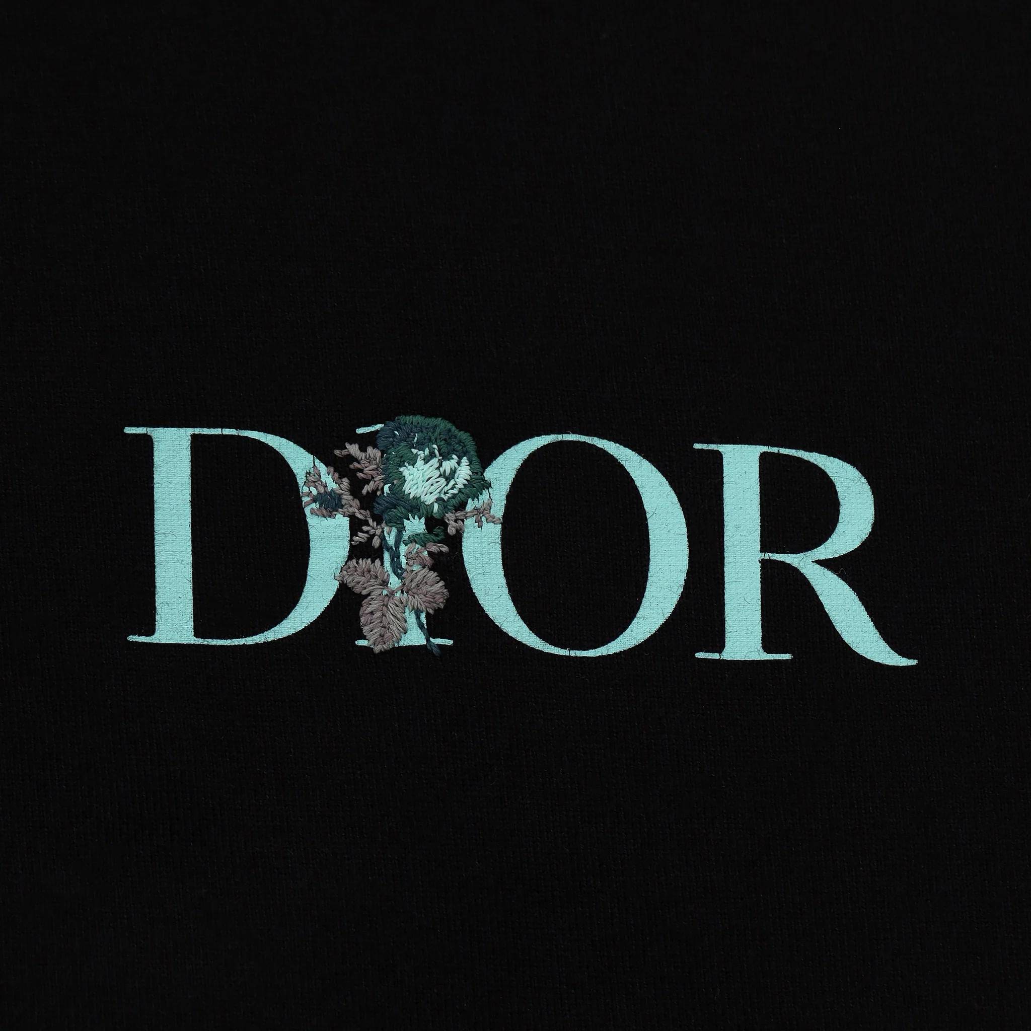 Dior Cotton Logo Rose Print 'Dior Jardin' T-Shirt. Size XL - Image 5