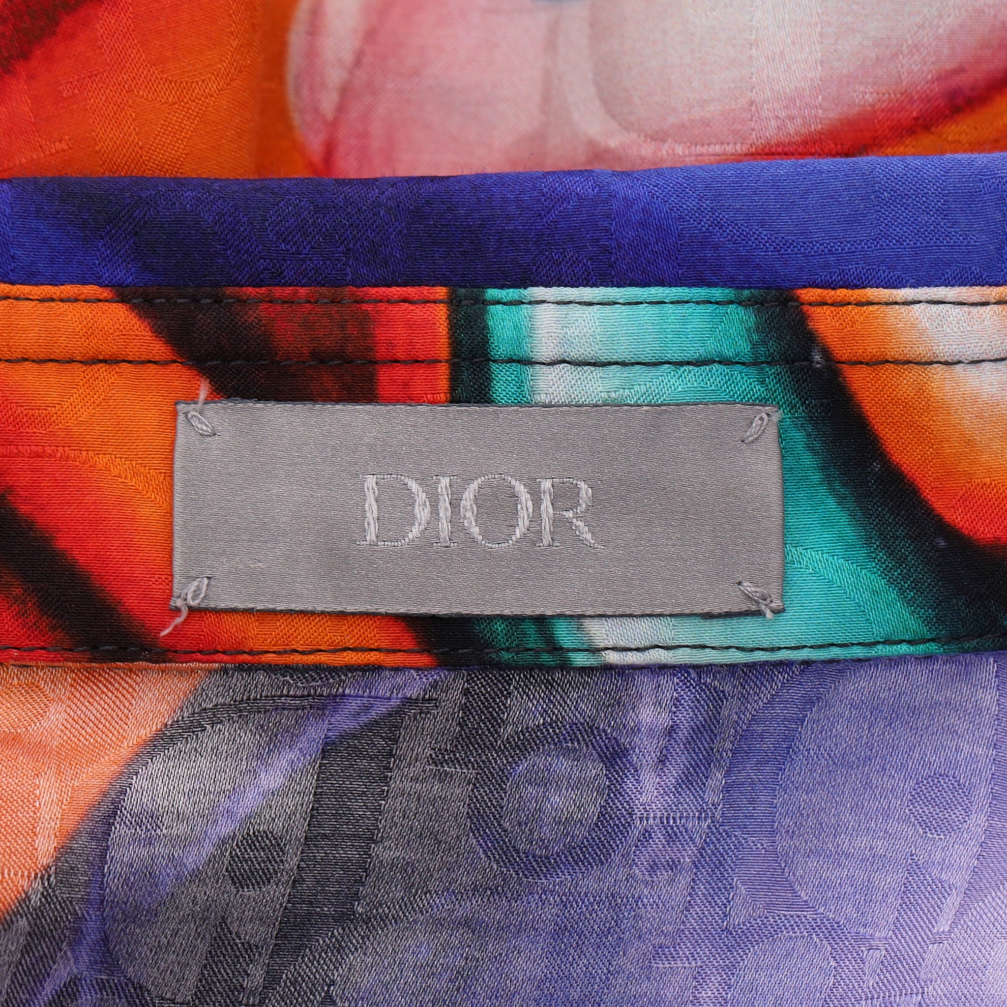 Dior x Kenny Scharf Ltd Edition 'Swirl Oblique' Shirt. Size 39/M - Image 6