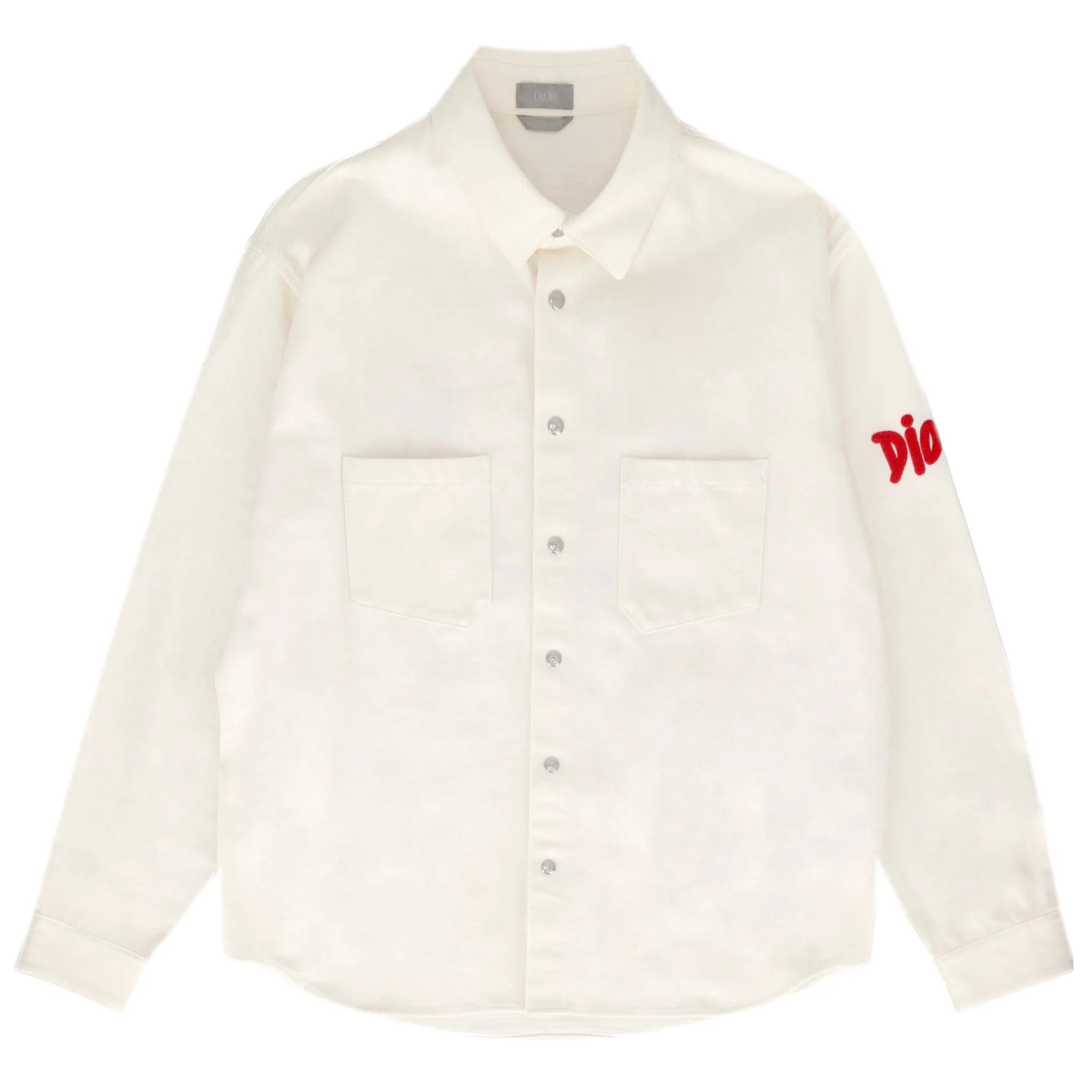 Dior x Shawn Stussy Year of the Ox Denim Shirt With 'Dior' Logo. Size 42FR
