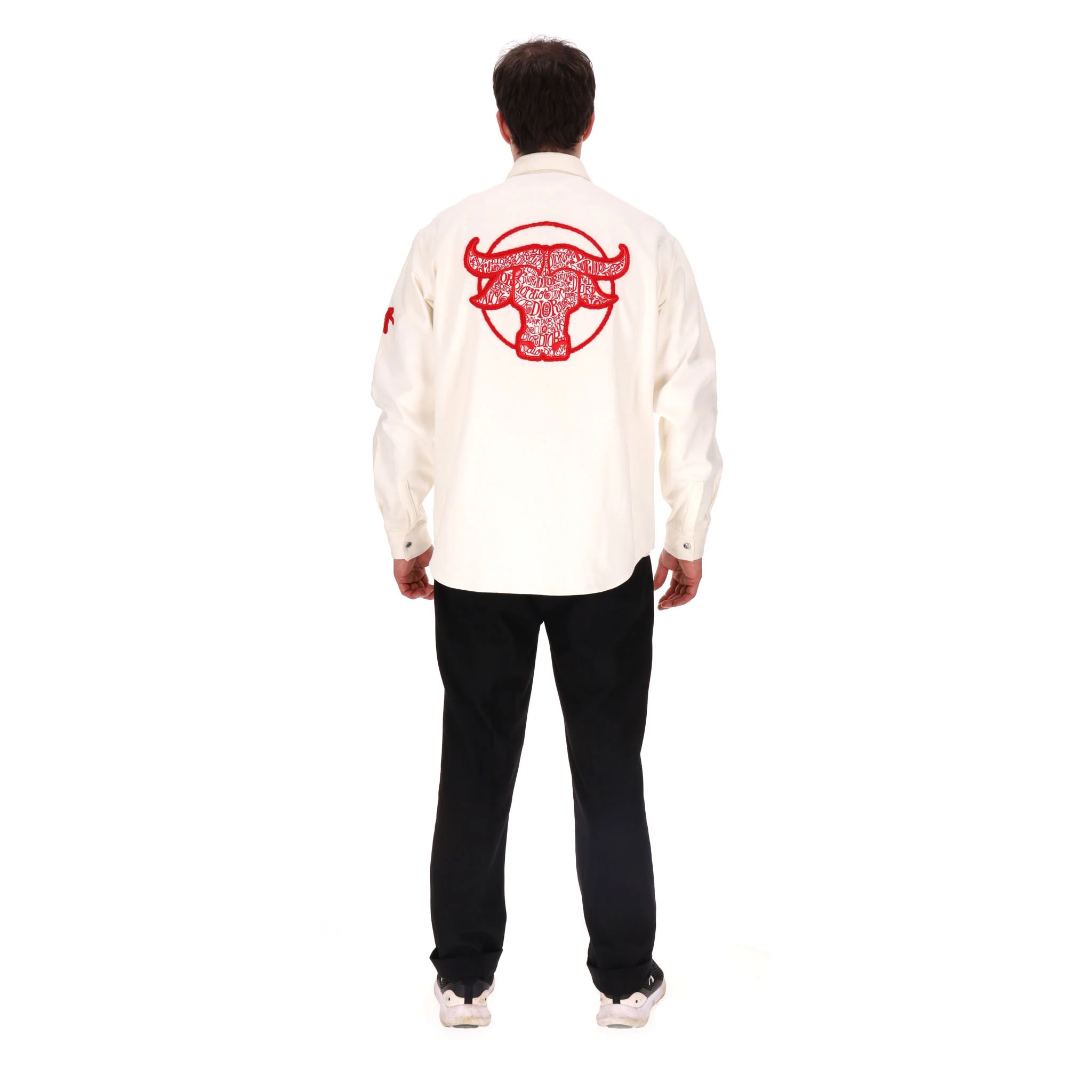Dior x Shawn Stussy Year of the Ox Denim Shirt With 'Dior' Logo. Size 42FR - Image 2