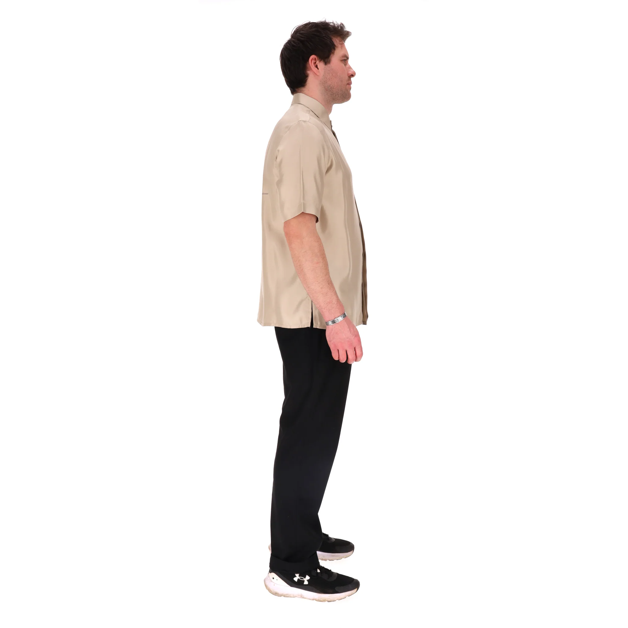 Dior x Shawn Stussy Yellowstone Silk Camp Shirt. Size 40FR - Image 3