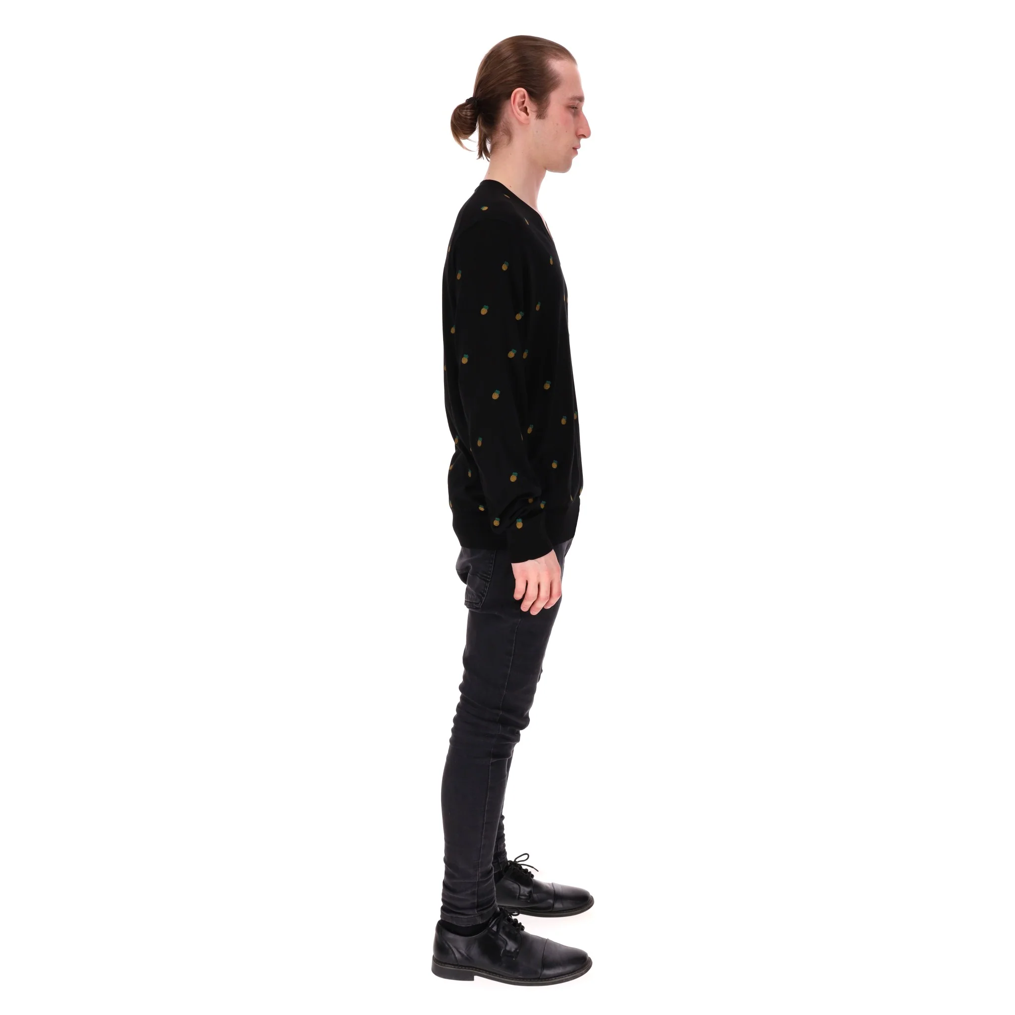 Dolce & Gabbana All-Over Pineapple Embroidery Silk Jumper. Size S - Image 3