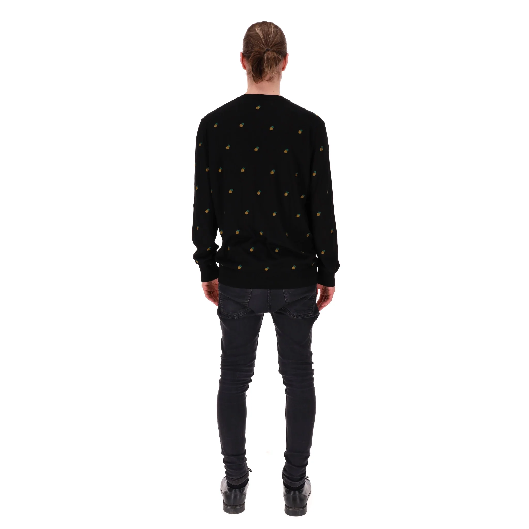 Dolce & Gabbana All-Over Pineapple Embroidery Silk Jumper. Size S - Image 4