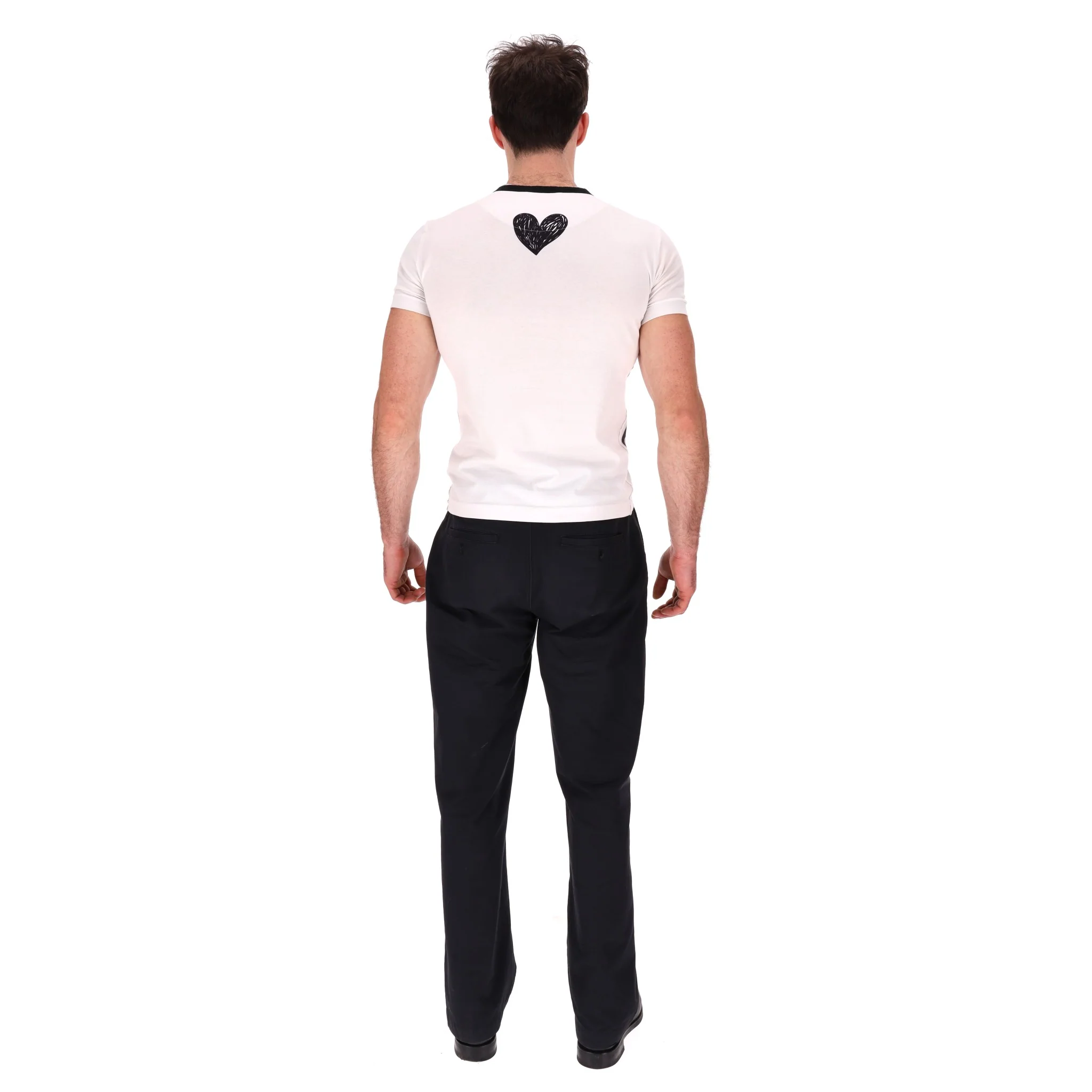 Dolce & Gabbana 'Amore Per Sempre' Cotton T-Shirt. Size 46IT - Image 4