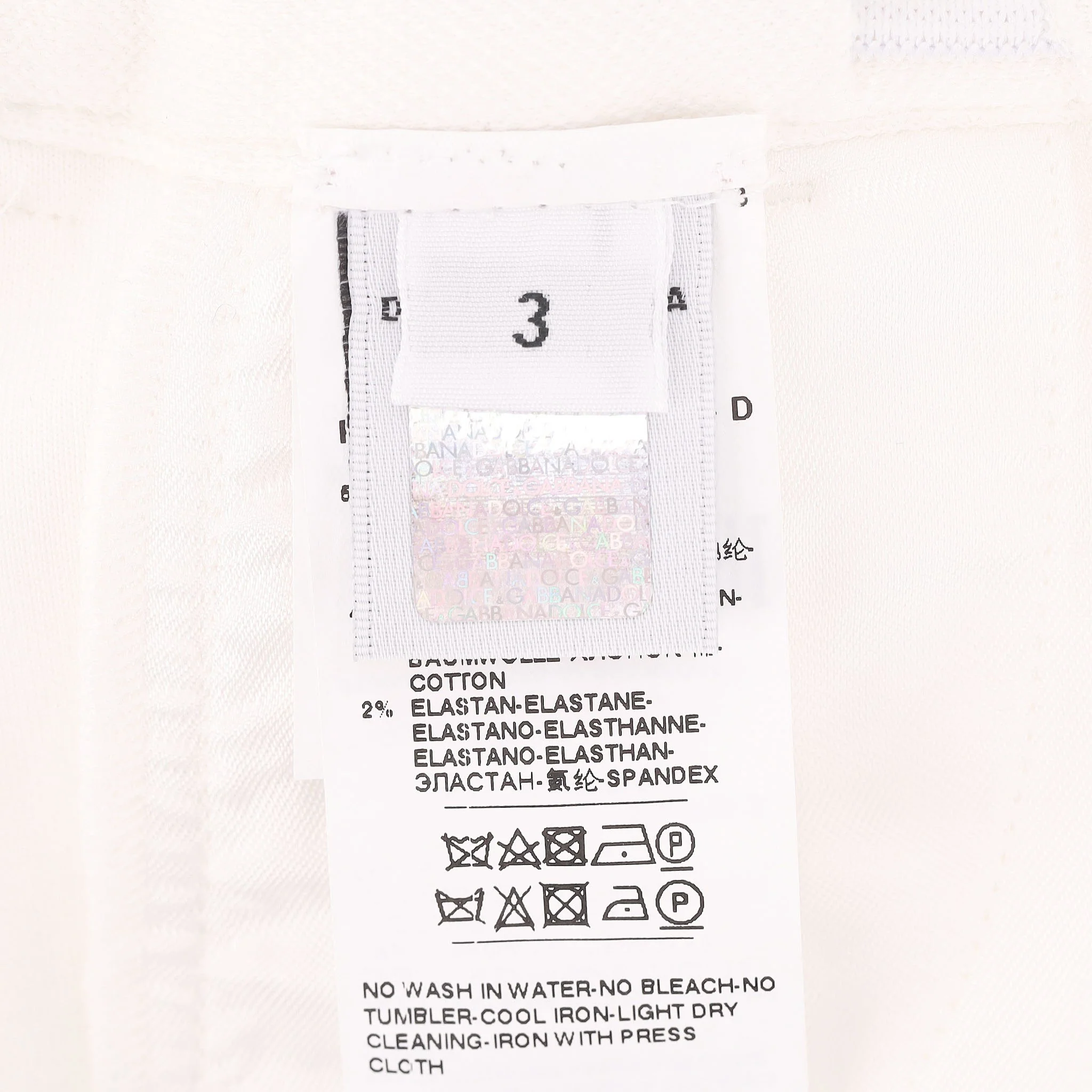 Dolce & Gabbana Baby Textured Trousers. Size 3M - Image 5