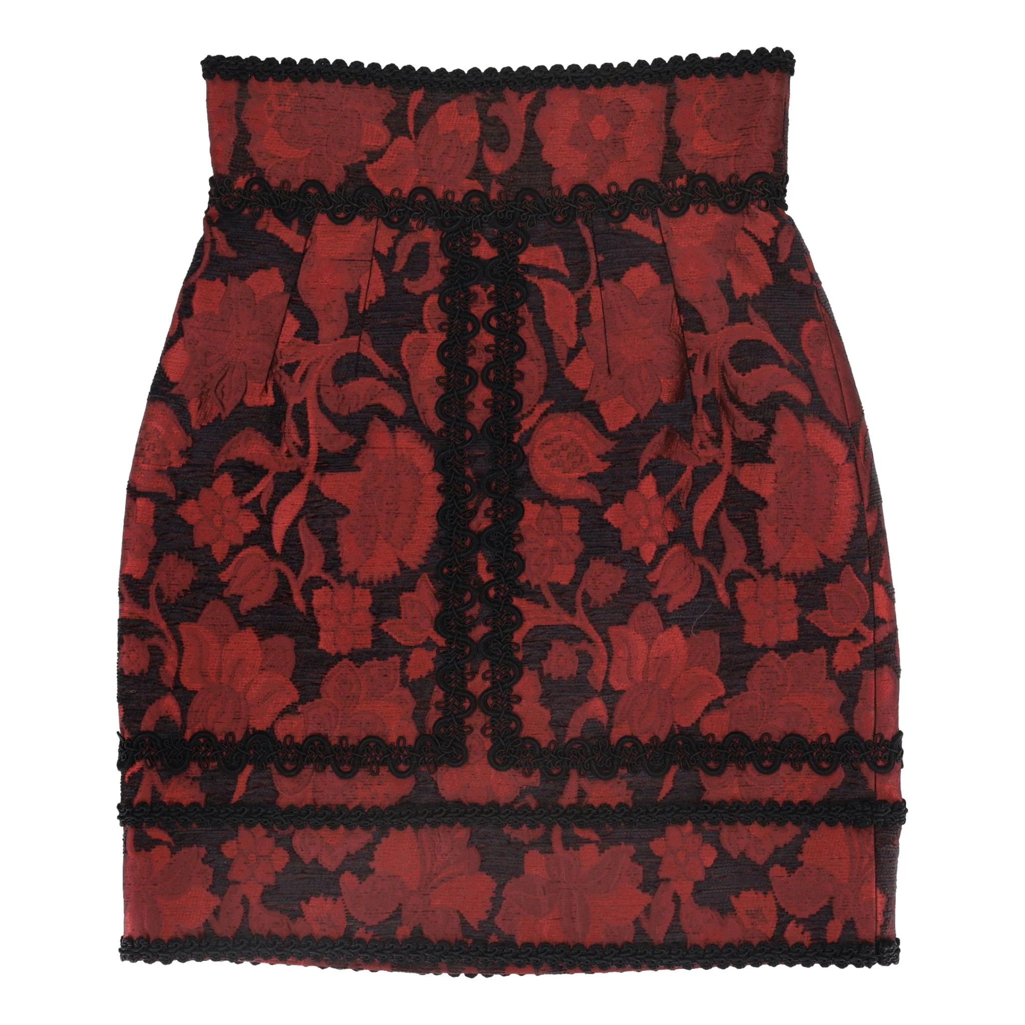 Dolce & Gabbana Floral Jacquard Embroidered Bralette Top & Skirt Set. Size 38IT - Image 6