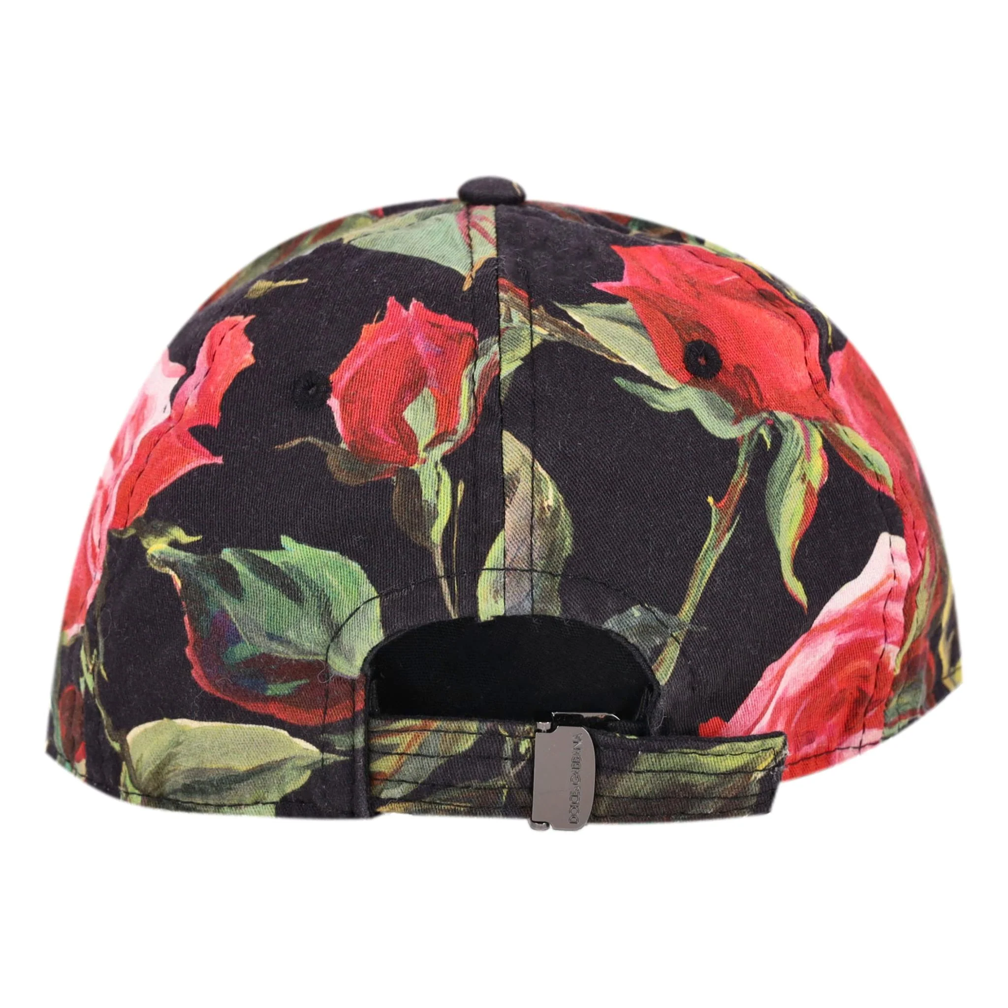 Dolce & Gabbana Rose Print 'DG' Logo Baseball Cap - Image 4