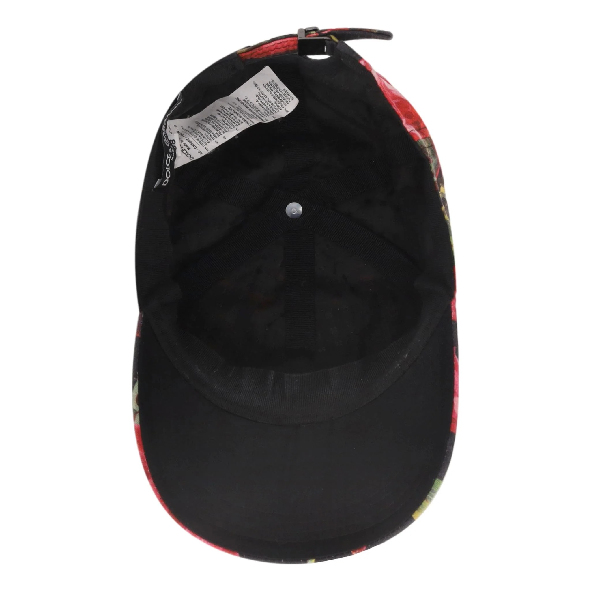 Dolce & Gabbana Rose Print 'DG' Logo Baseball Cap - Image 5
