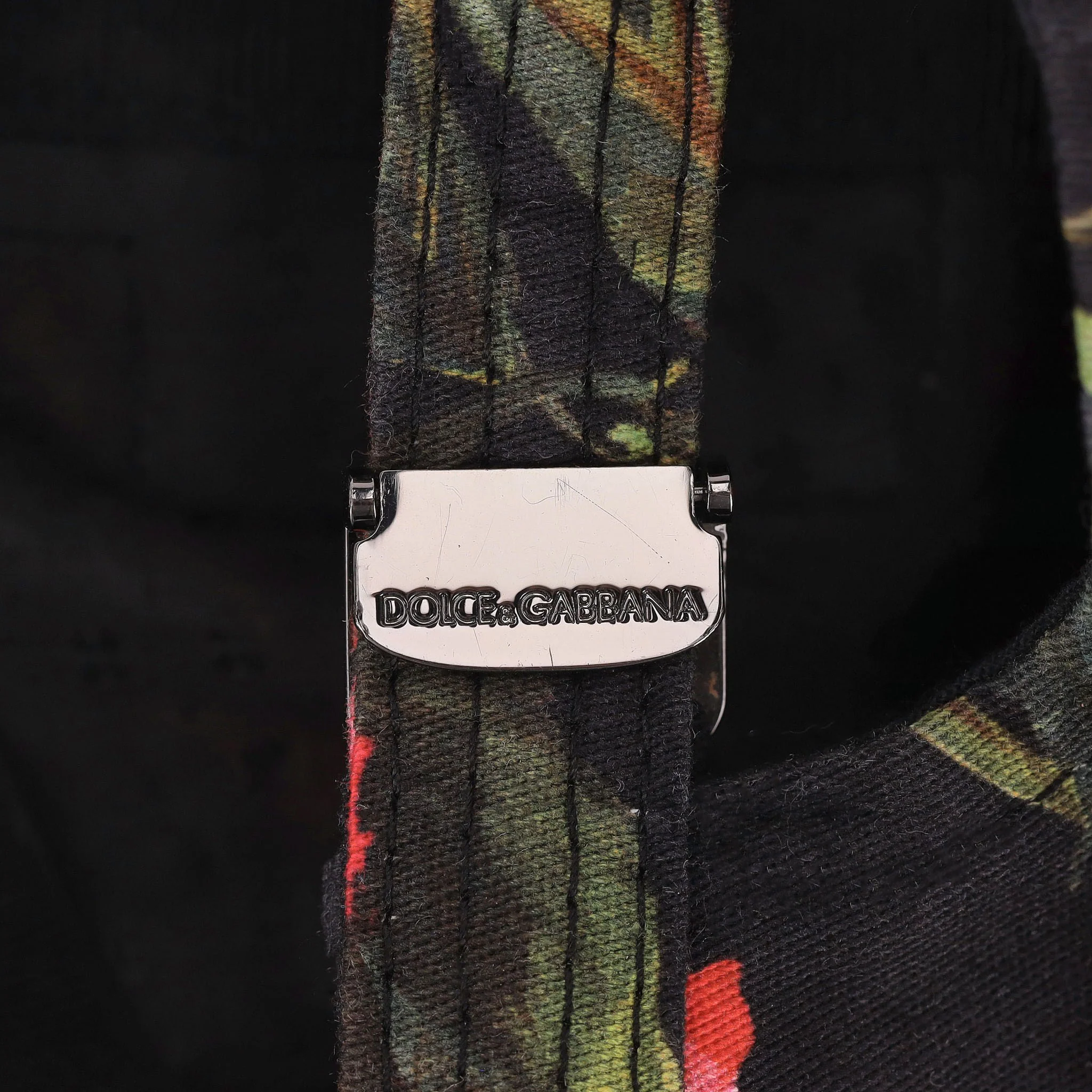Dolce & Gabbana Rose Print 'DG' Logo Baseball Cap - Image 7