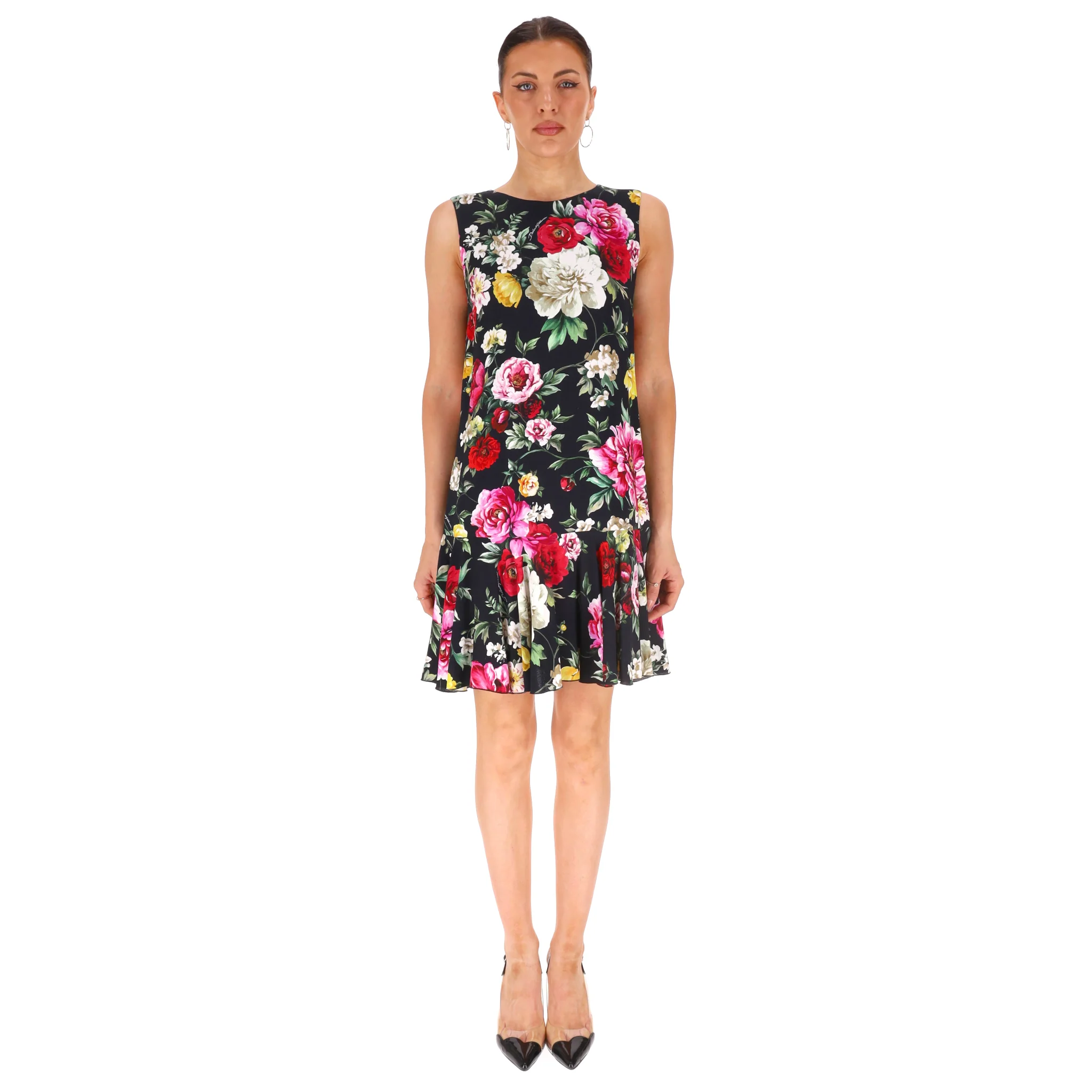 Dolce & Gabbana Floral Rose Print Dress. Size 40IT - Image 2
