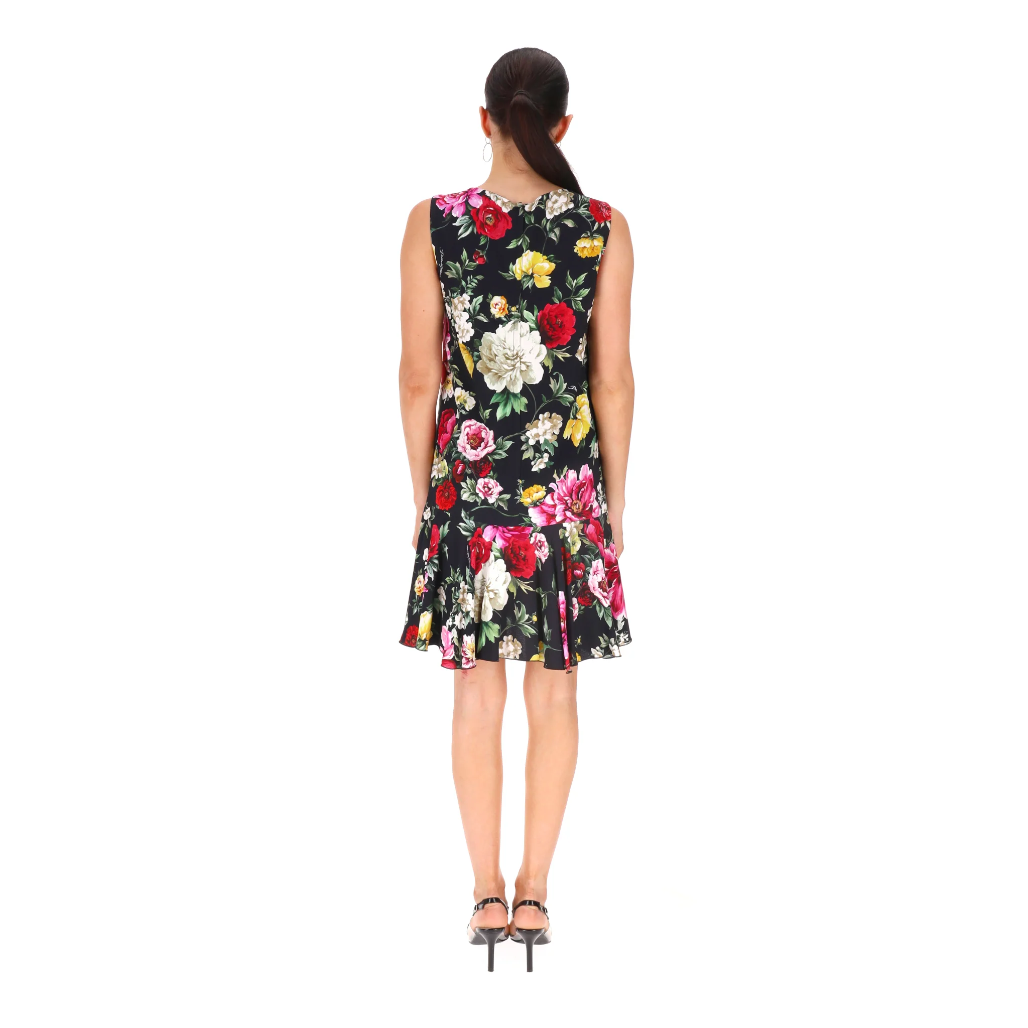 Dolce & Gabbana Floral Rose Print Dress. Size 40IT - Image 4