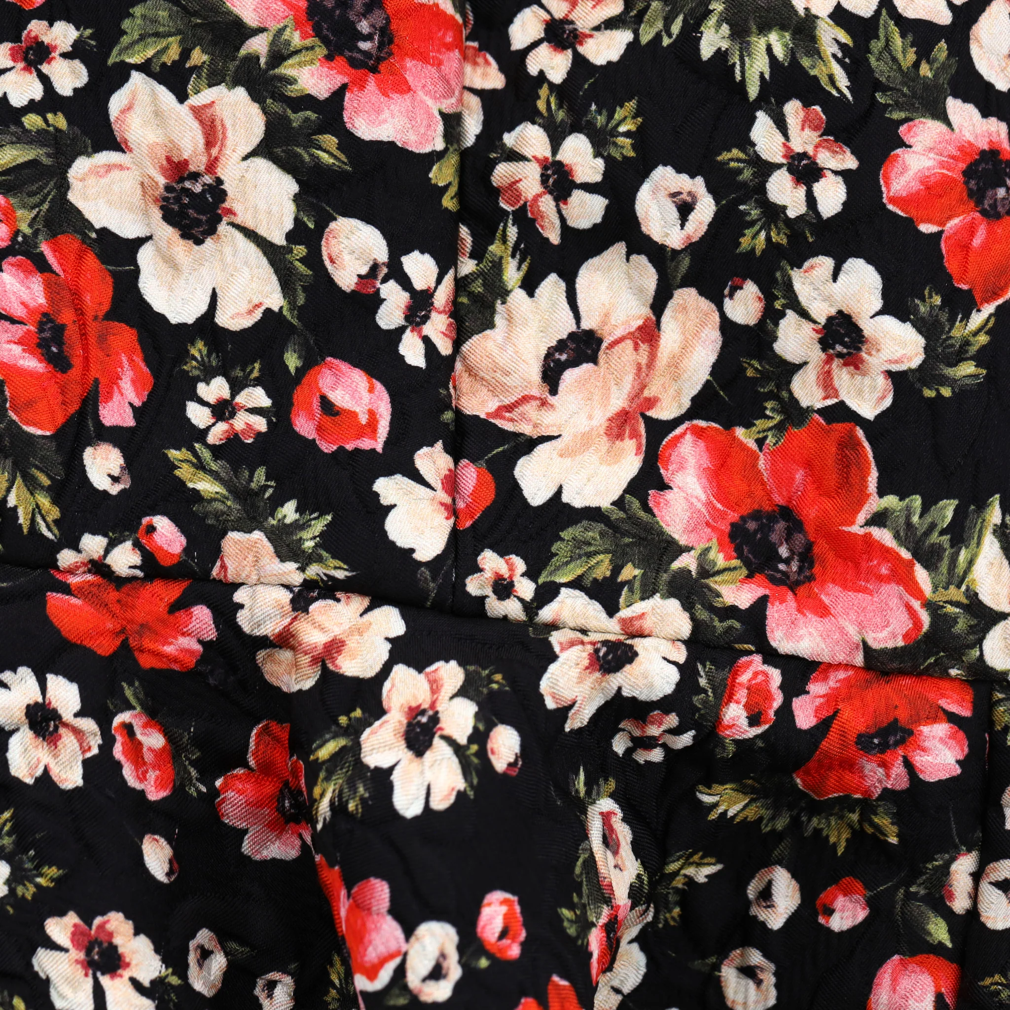 Dolce & Gabbana Floral Silk Blend Jacquard Dress. Size 42IT - Image 6