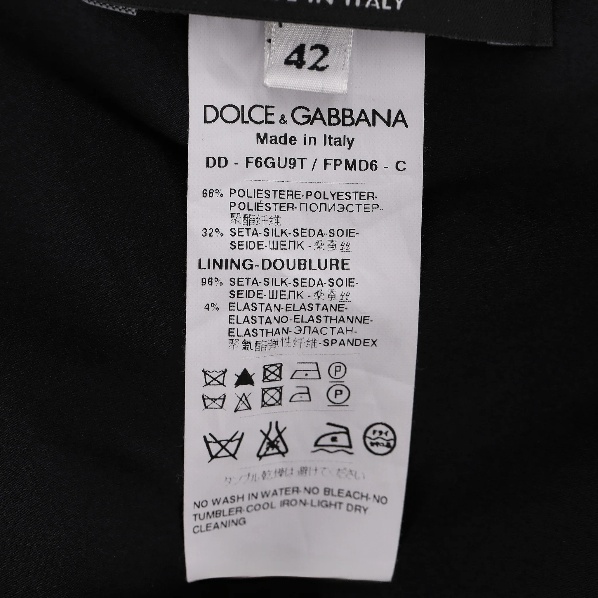 Dolce & Gabbana Floral Silk Blend Jacquard Dress. Size 42IT - Image 9