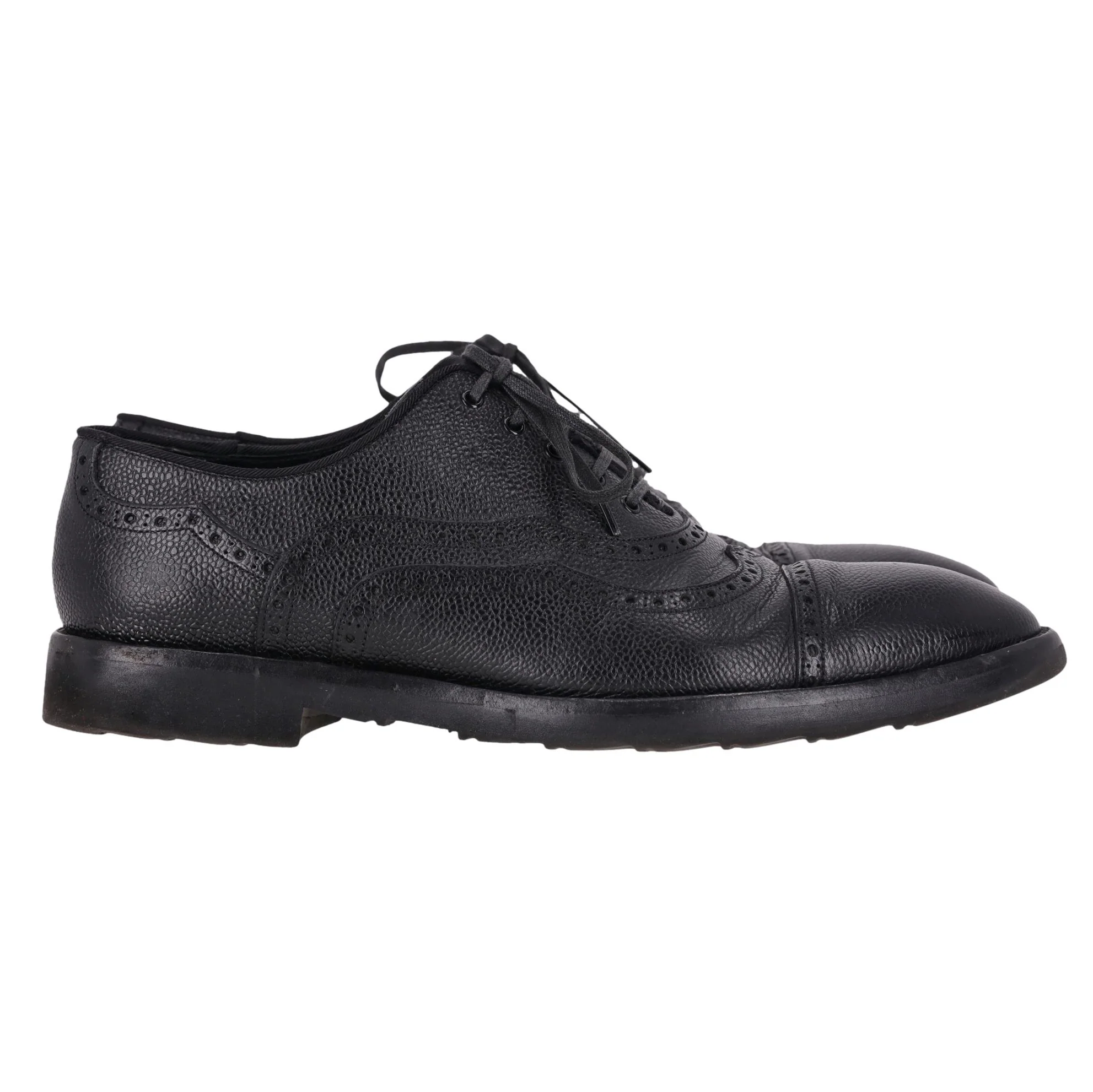 Dolce & Gabbana Leather Oxford Shoes. Size 43 - Image 4