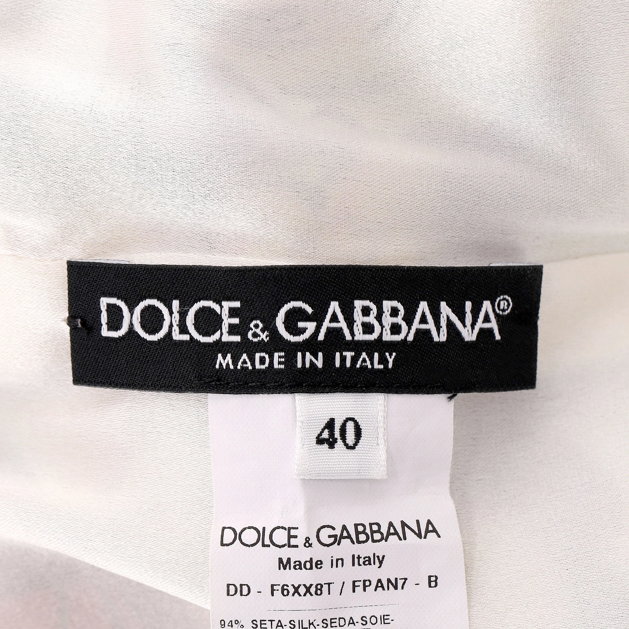 Dolce & Gabbana Majolica Print Silk Dress. Size 40IT - Image 6