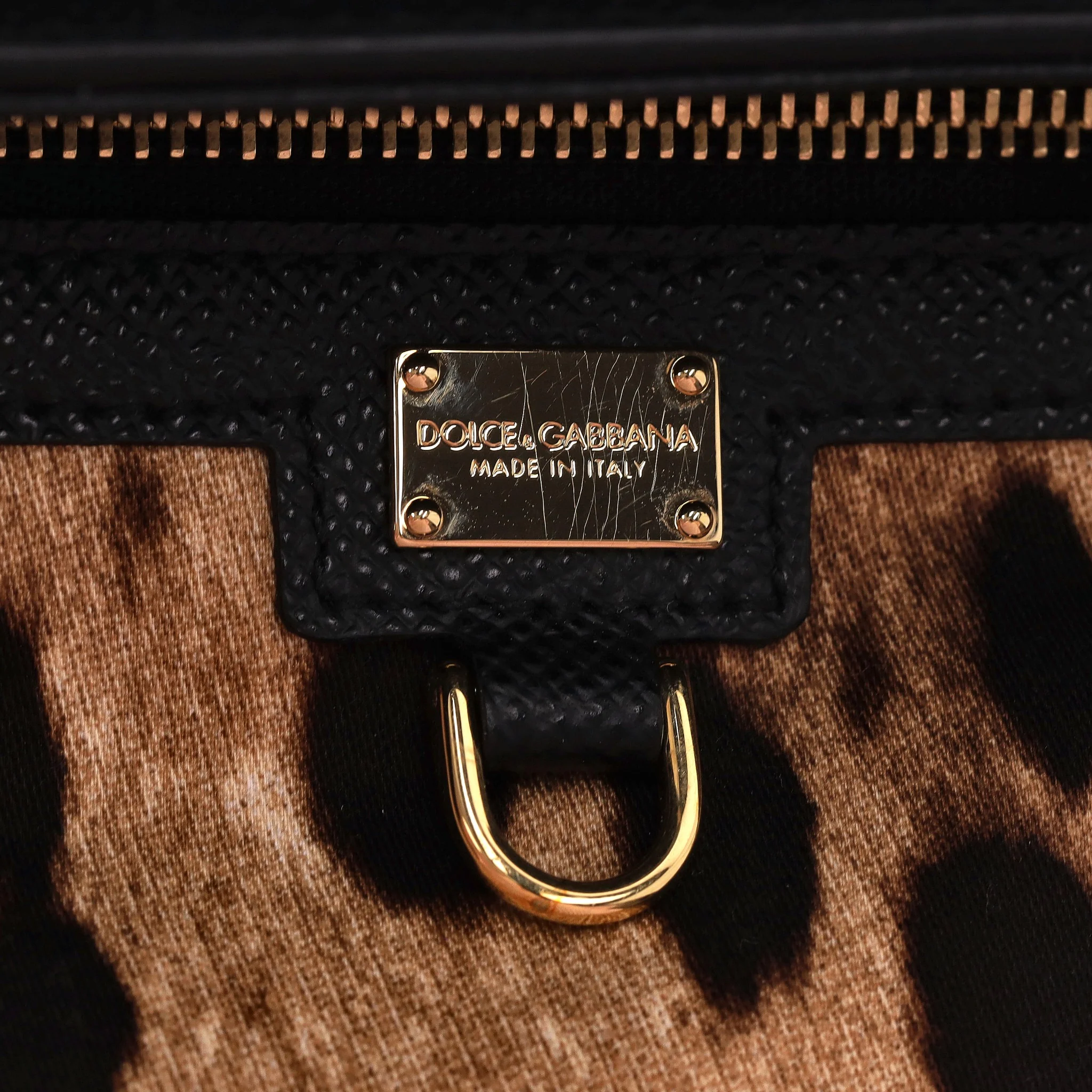 Dolce & Gabbana Miss Linda Saffiano Leather Bag - Image 8