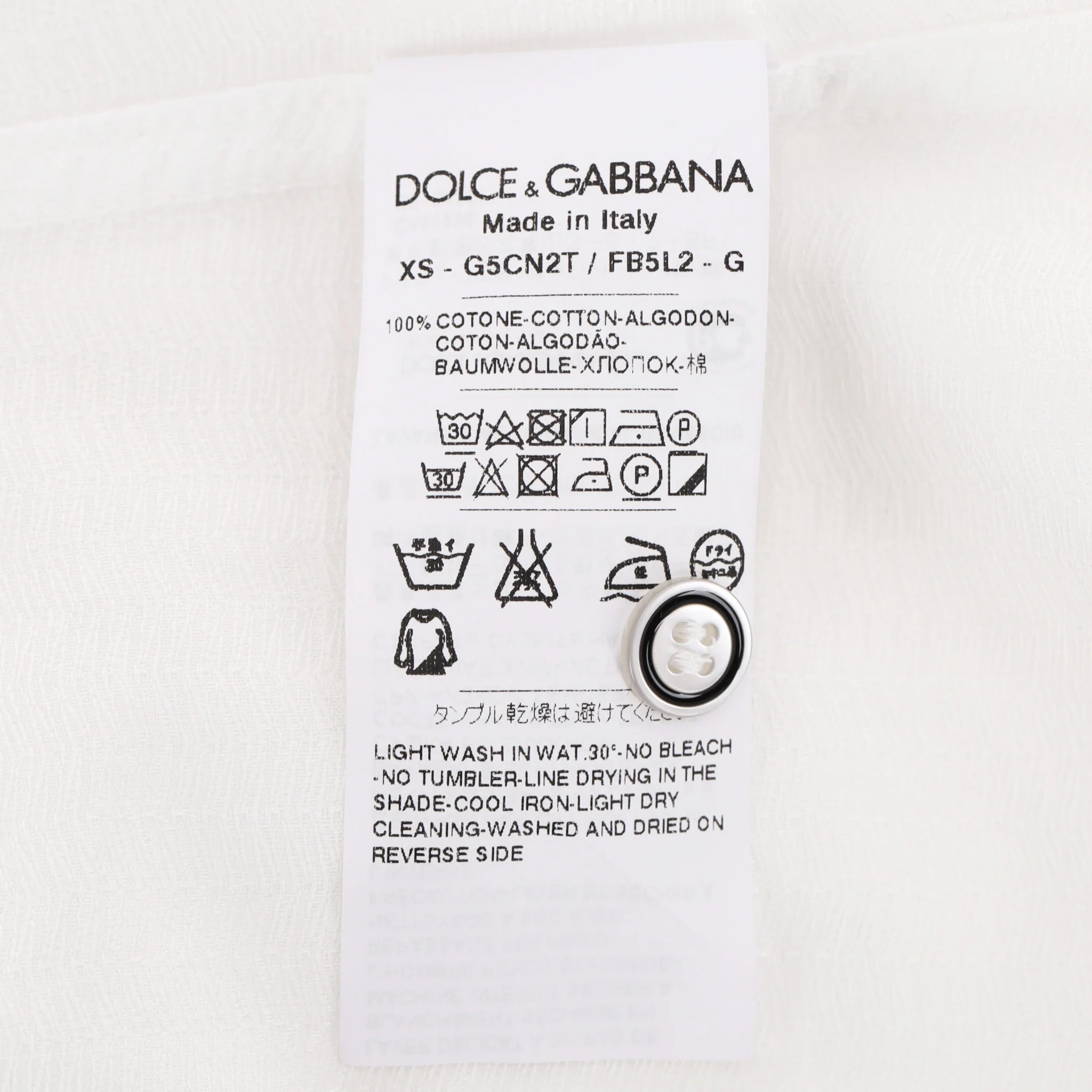 Dolce & Gabbana Oversized Cotton Shirt. Size XS - Image 8