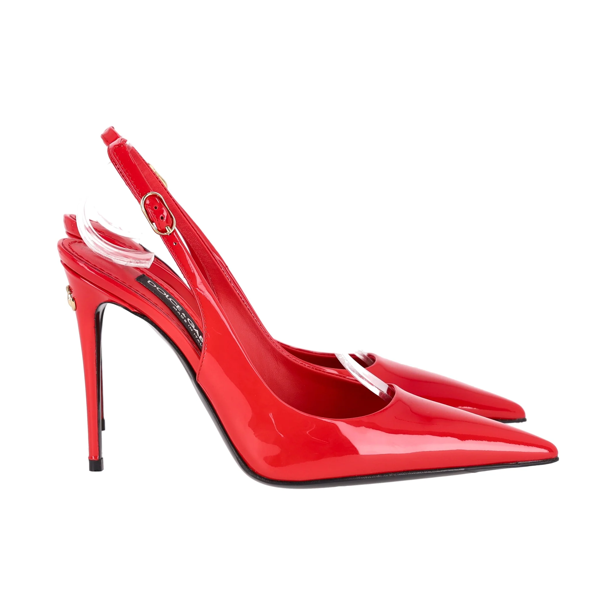Dolce & Gabbana Patent Leather Slingback Heels. Size 35.5 - Image 4