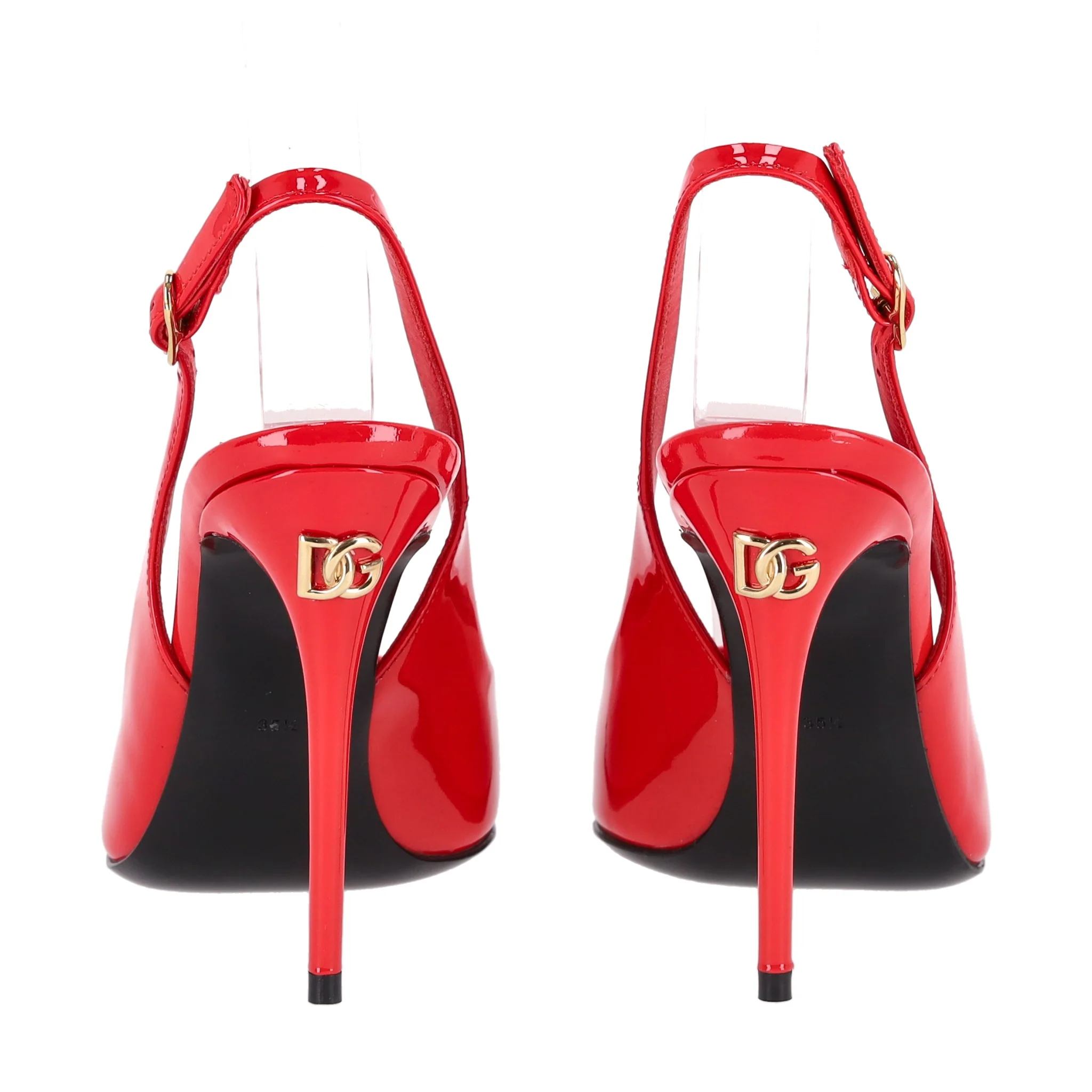Dolce & Gabbana Patent Leather Slingback Heels. Size 35.5 - Image 5