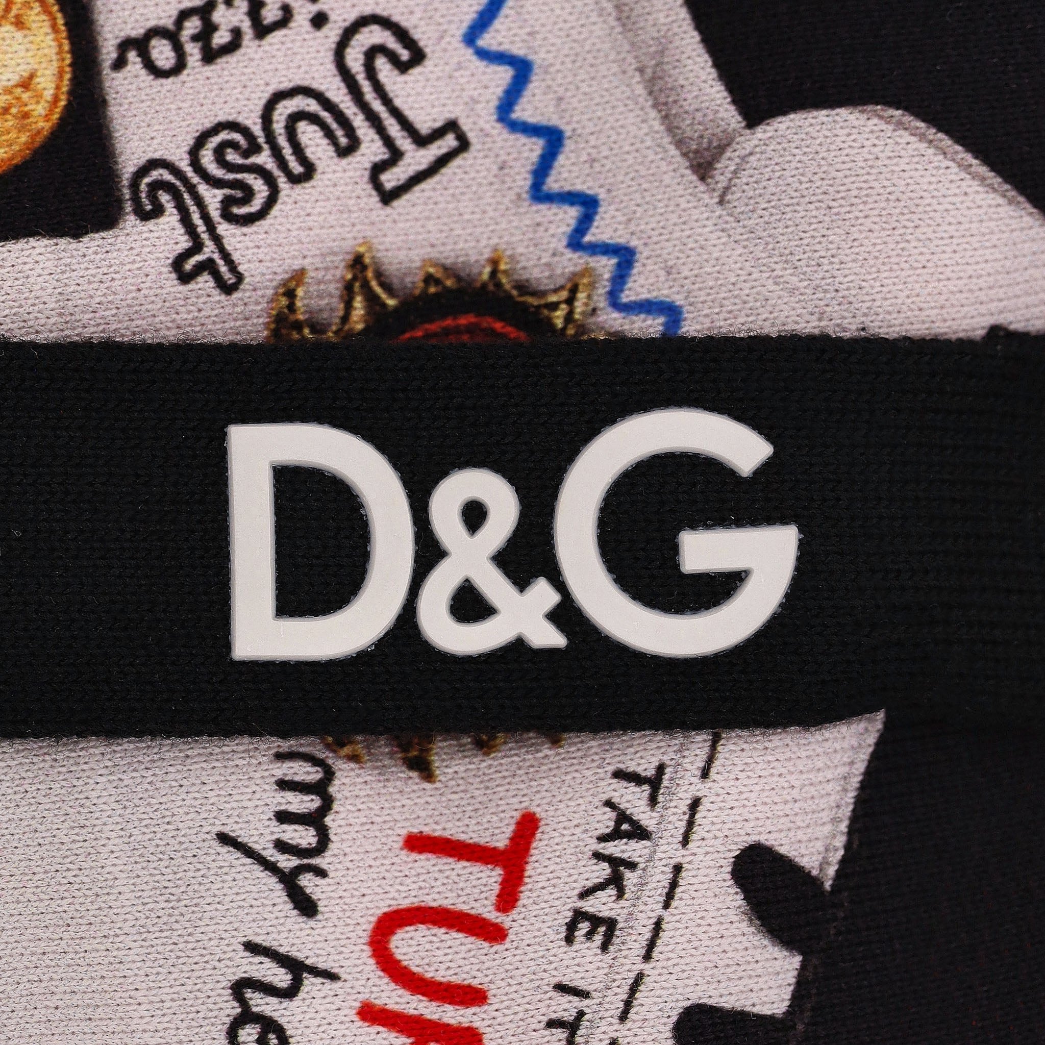 Dolce & Gabbana Sneakers Print Cotton Sweatshirt. Size 50IT - Image 7
