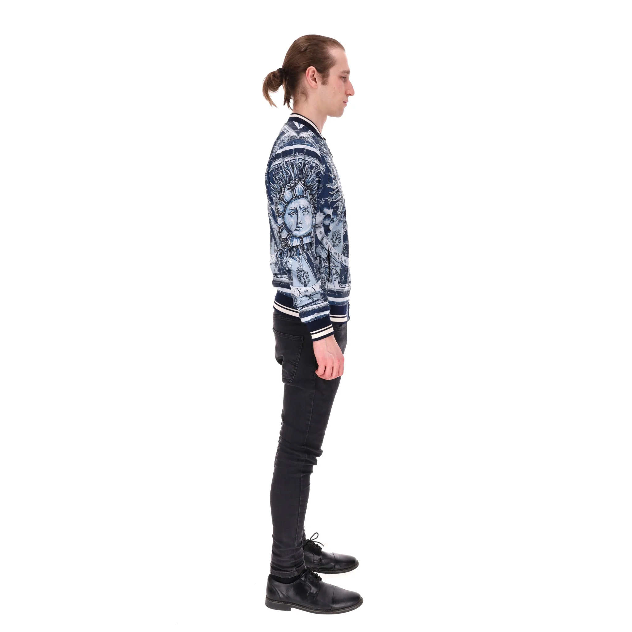 Dolce & Gabbana Roman Sun Zodiac Print Bomber Jacket. Size 44IT - Image 3