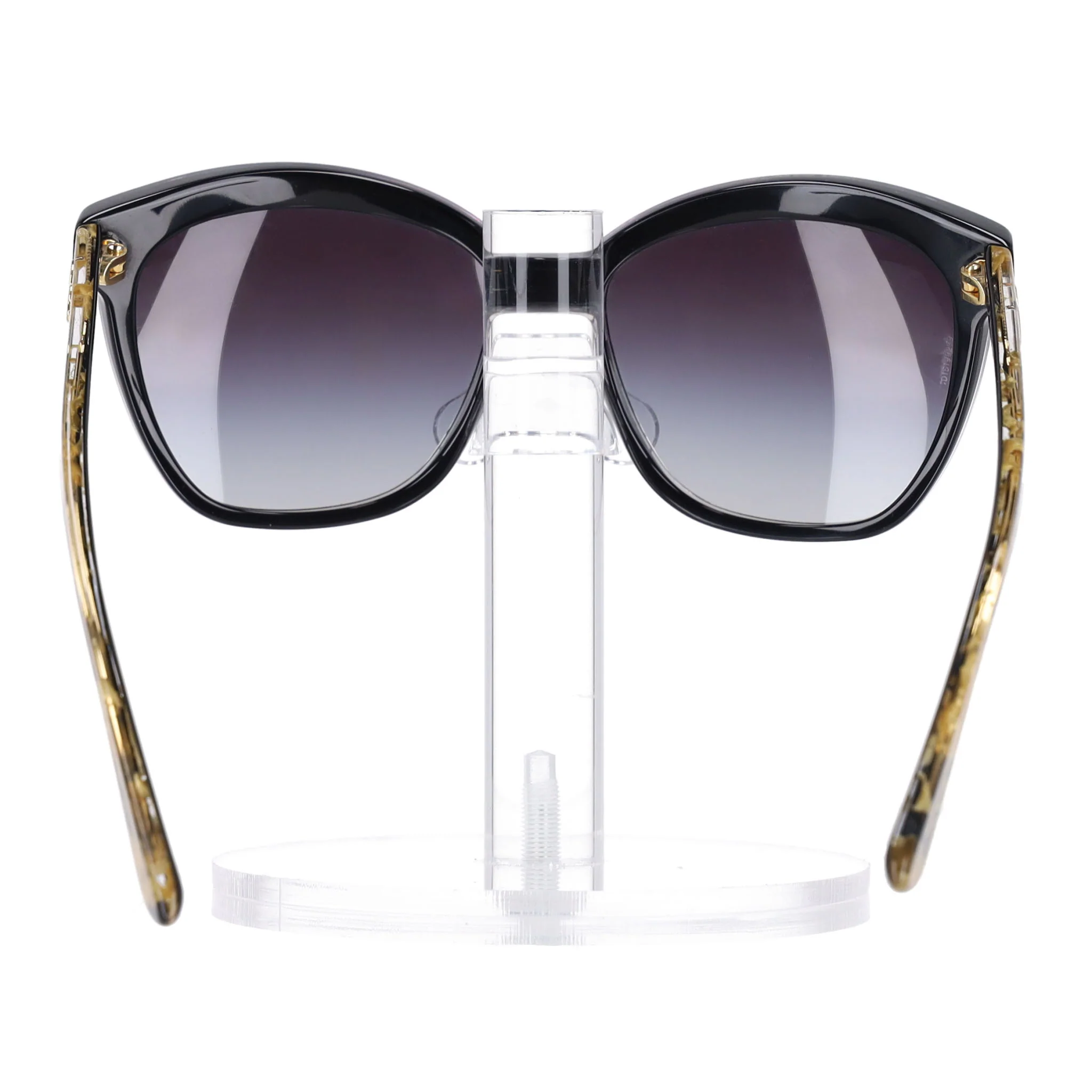 Dolce & Gabbana Leaf Pattern Cut-Eye Sunglasses - Image 4