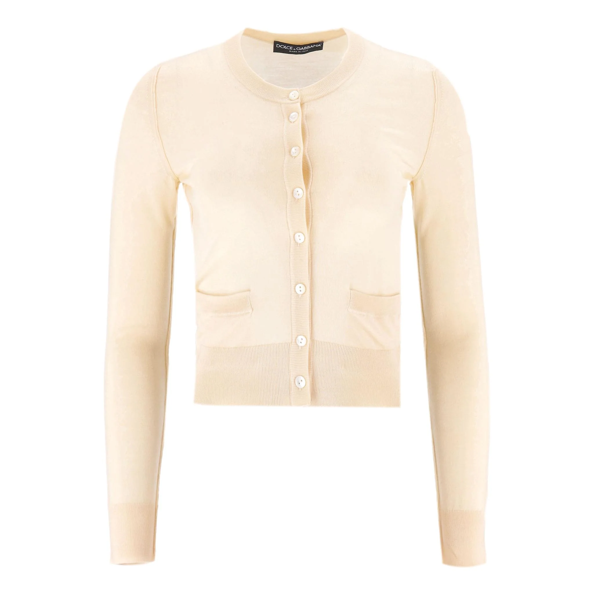 Dolce & Gabbana Virgin Wool Cardigan. Size 40IT