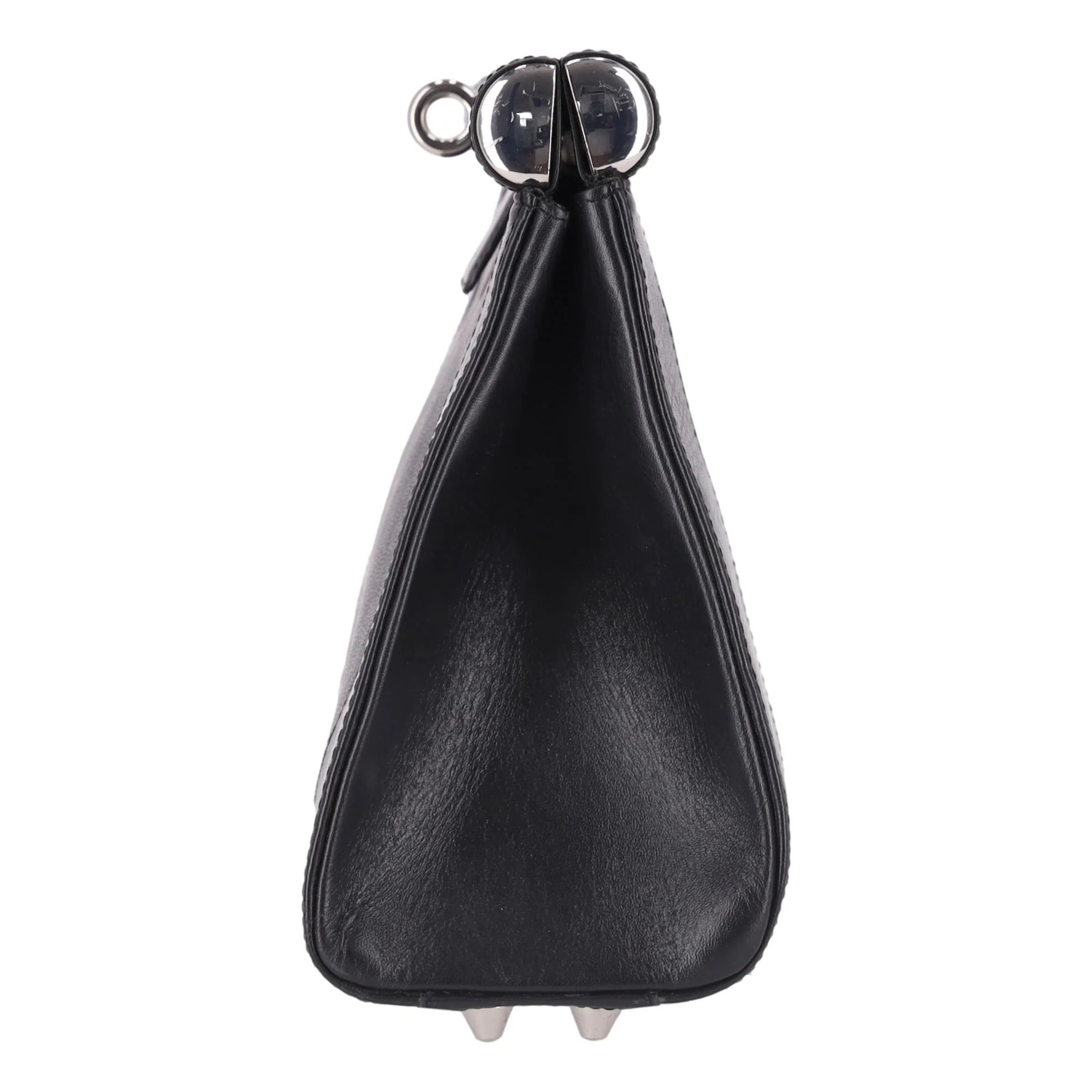 Dries Van Noten Leather Bag With A Chain Strap - Image 4